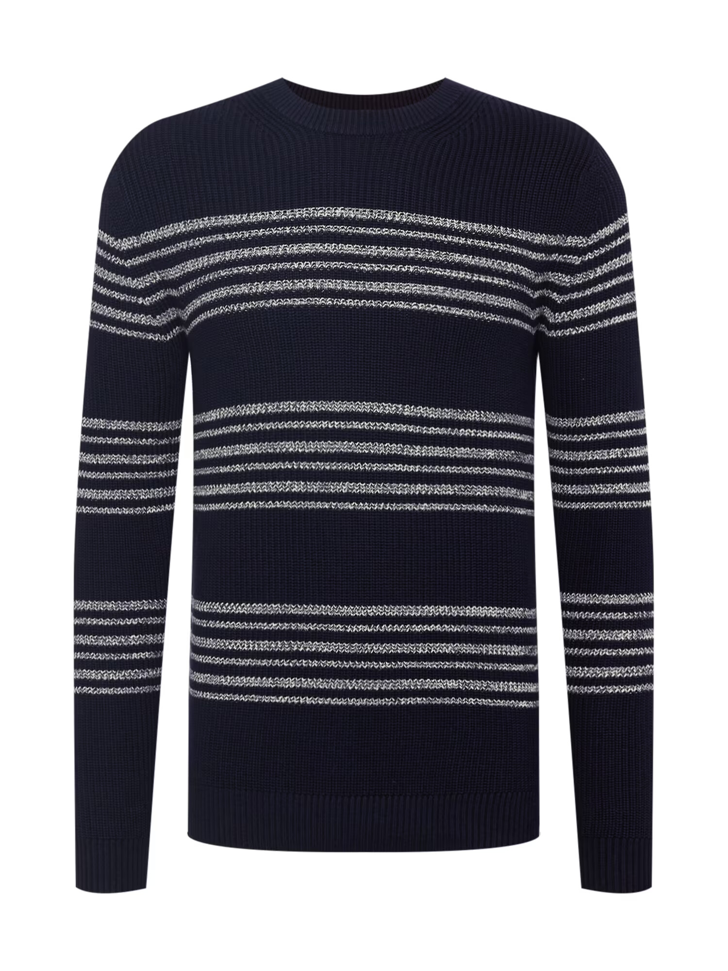 JACK & JONES Pulover 'WILBERT' albastru marin / alb - Pled.ro