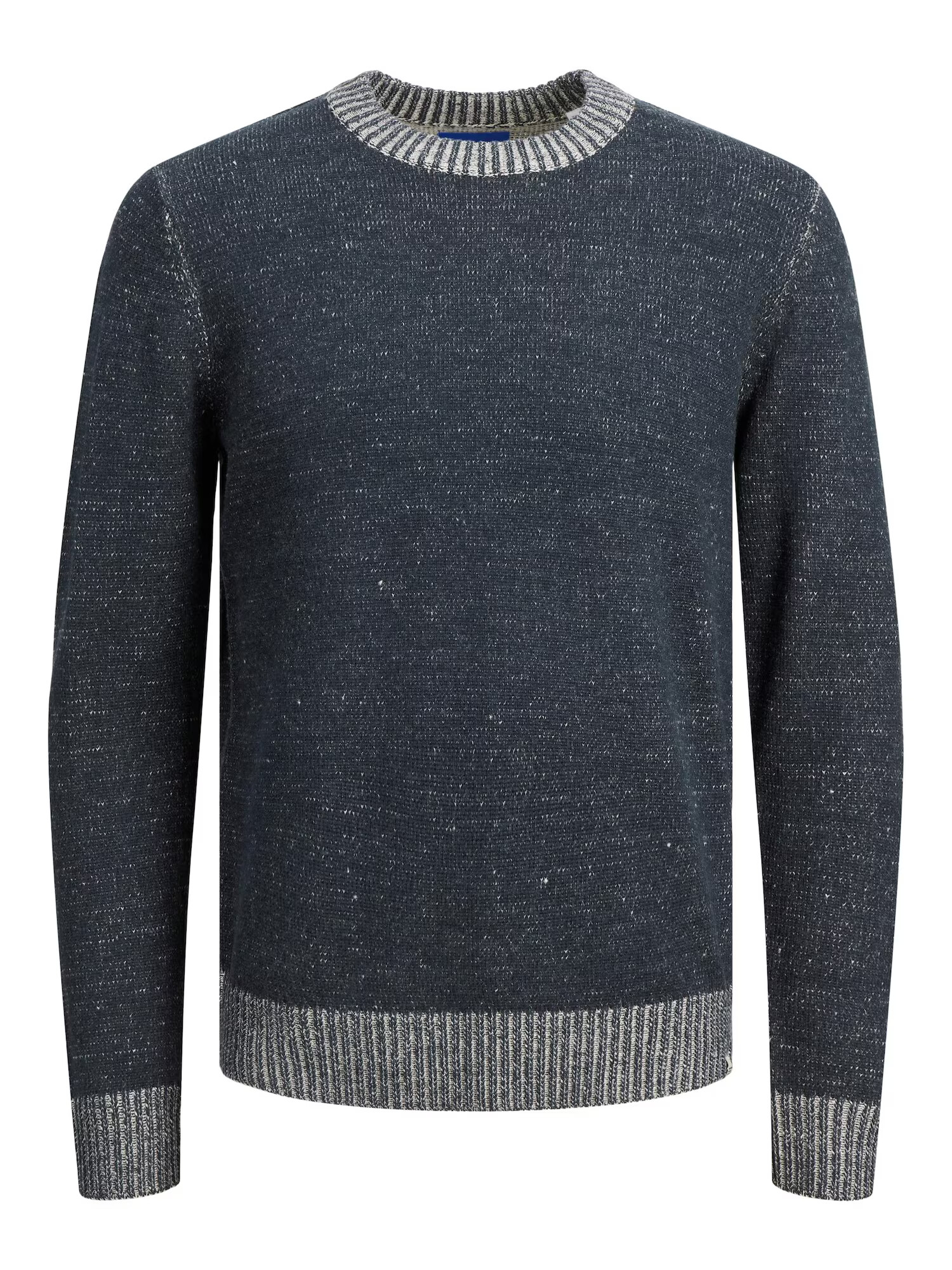 JACK & JONES Pulover 'WILLOW' bleumarin / gri deschis - Pled.ro