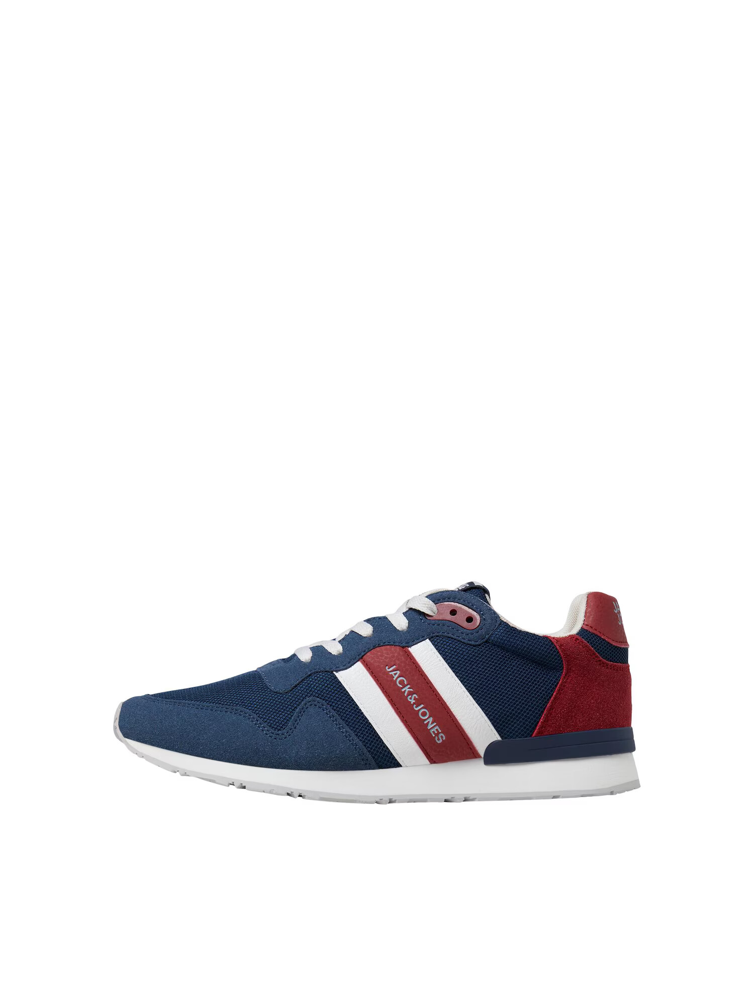 JACK & JONES Sneaker low albastru închis / roșu / alb - Pled.ro