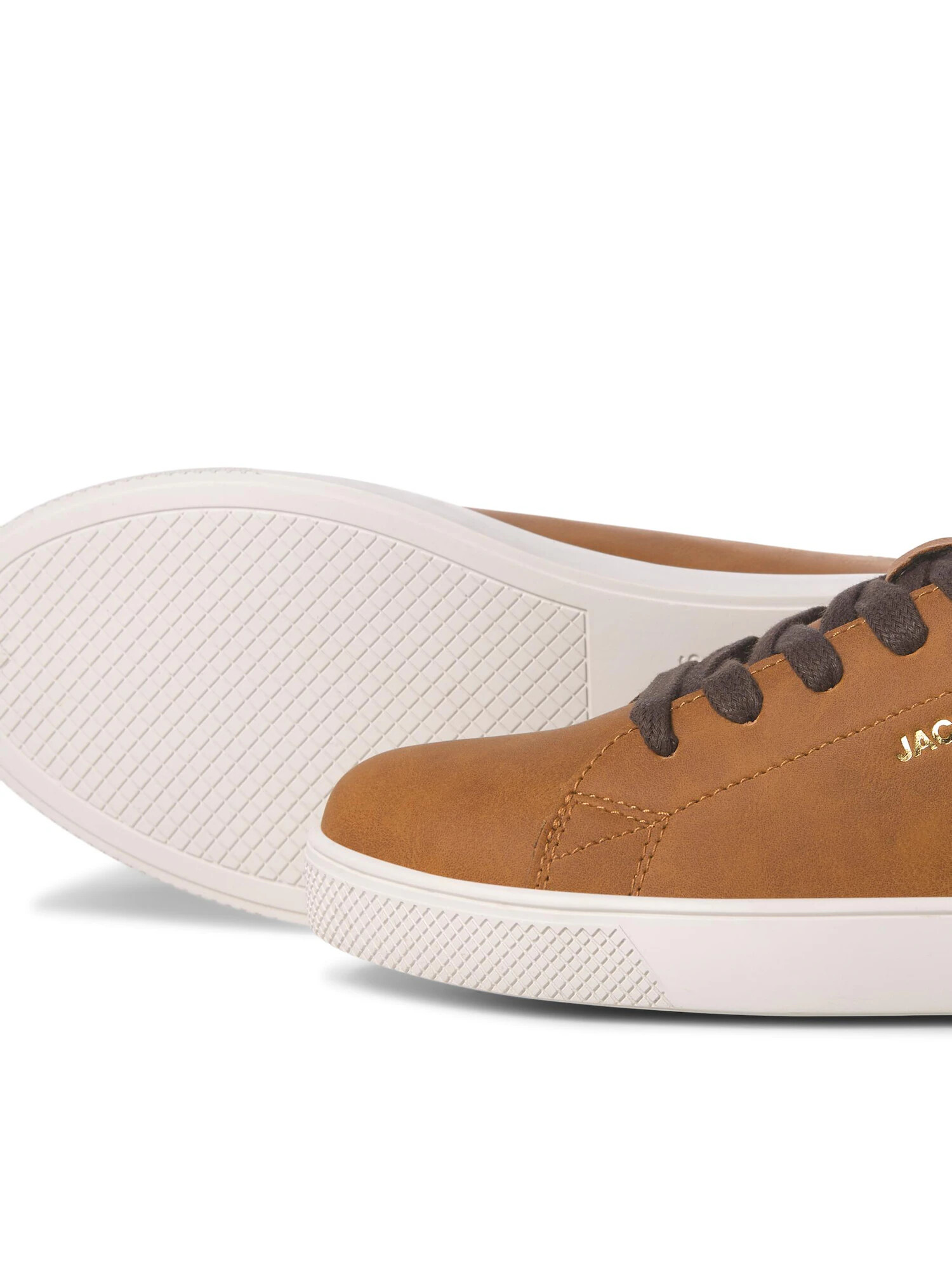 JACK & JONES Sneaker low maro coniac / auriu - Pled.ro