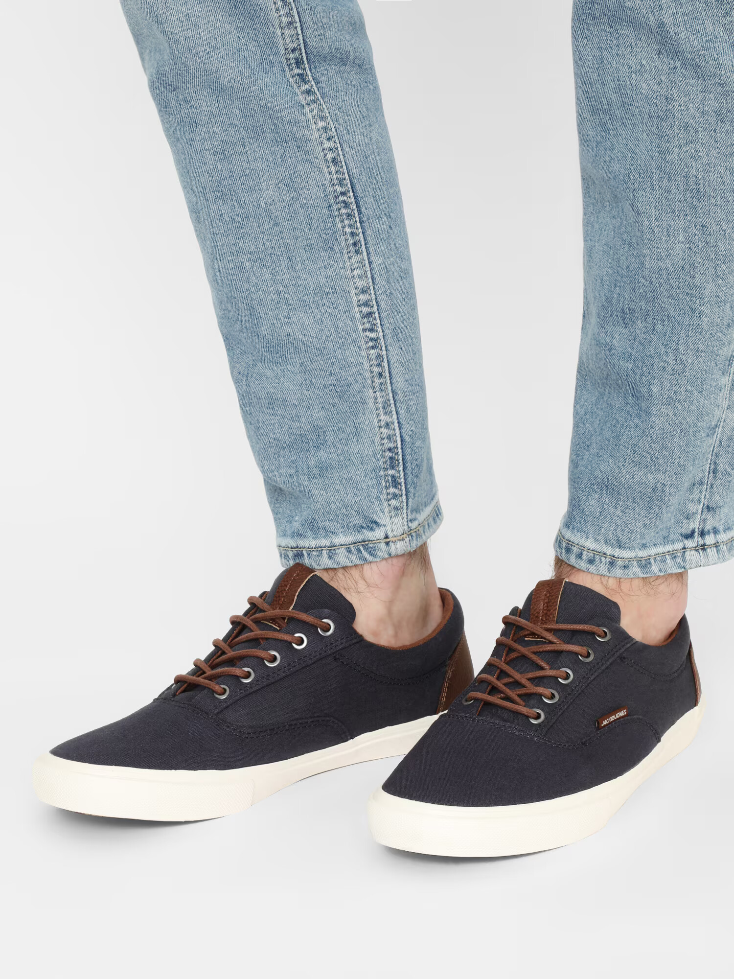 JACK & JONES Sneaker low 'Vision' bleumarin / maro - Pled.ro