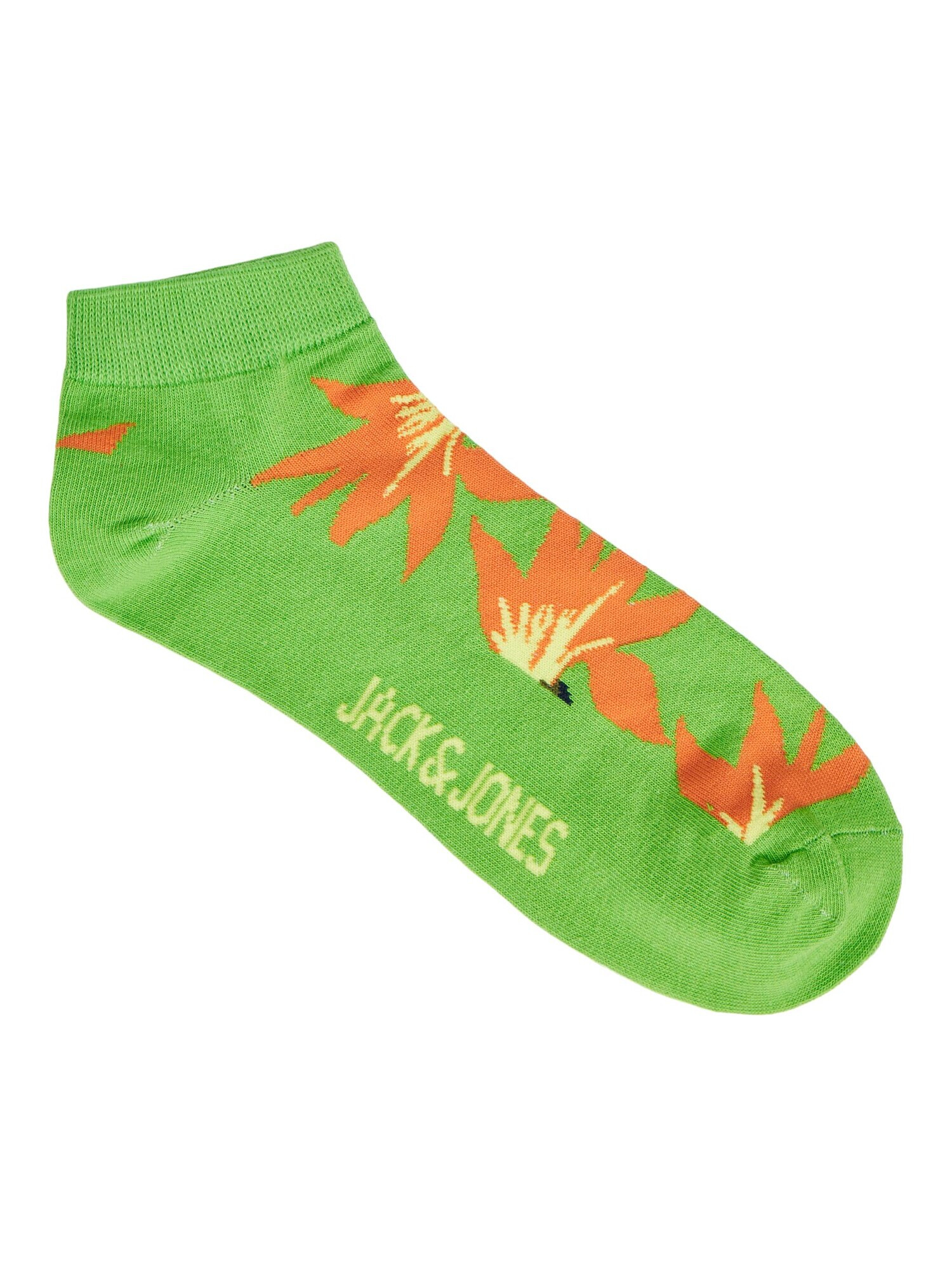 JACK & JONES Șosete 'TROPICAL FLOWER' albastru marin / verde / portocaliu / fucsia - Pled.ro