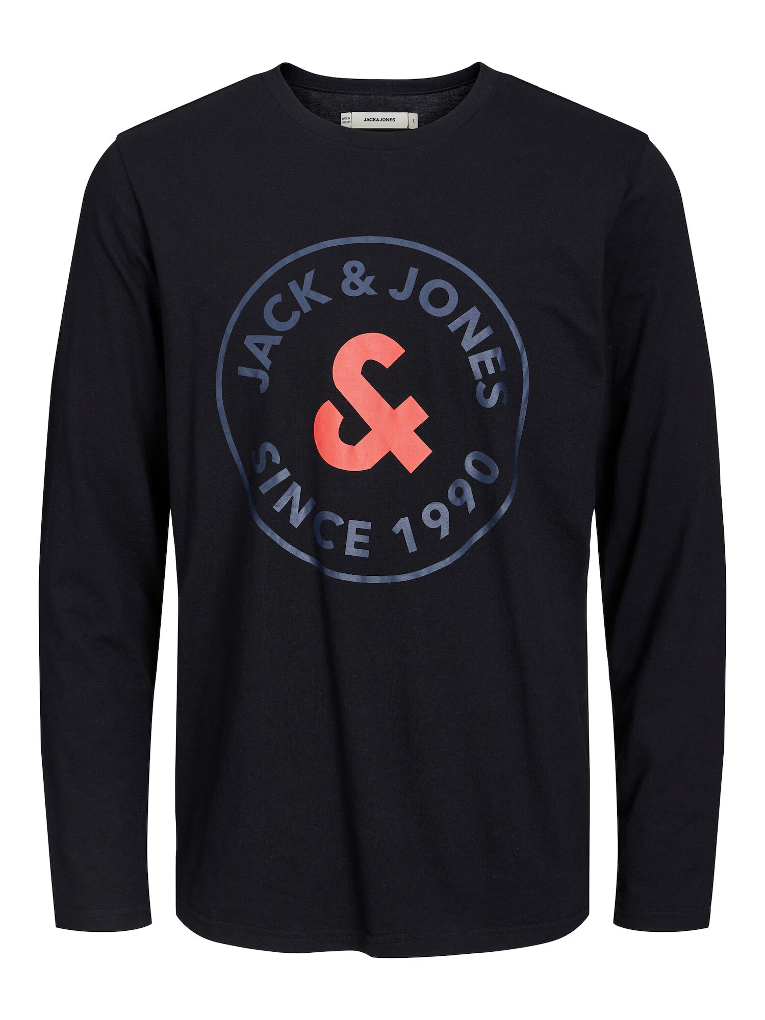 JACK & JONES Tricou 'AARON' bleumarin / portocaliu / negru - Pled.ro