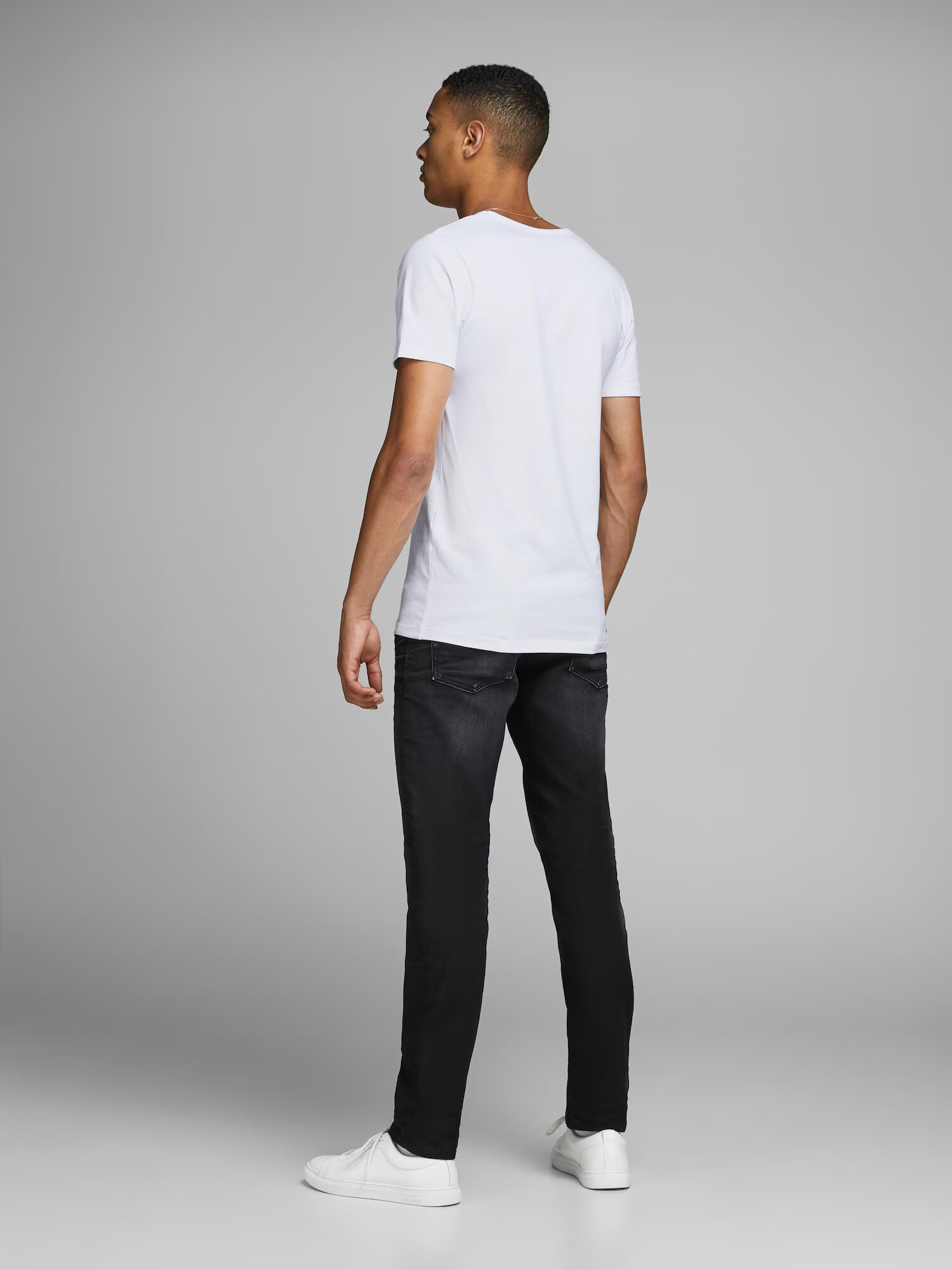 JACK & JONES Tricou alb - Pled.ro