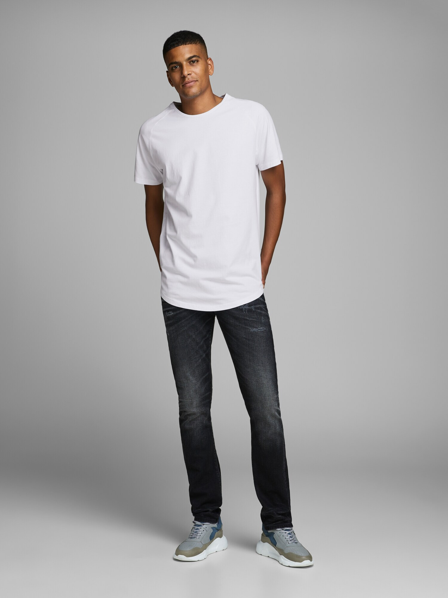 JACK & JONES Tricou alb - Pled.ro