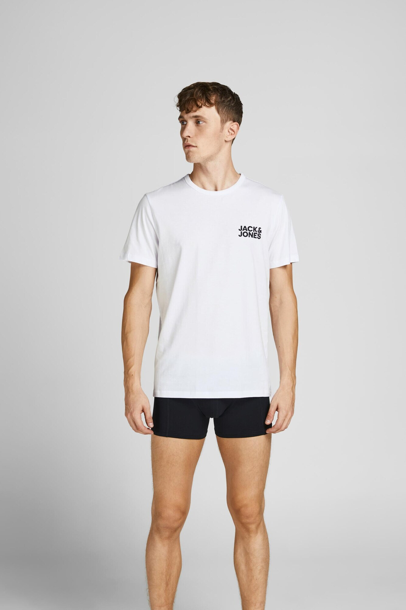 JACK & JONES Tricou alb - Pled.ro