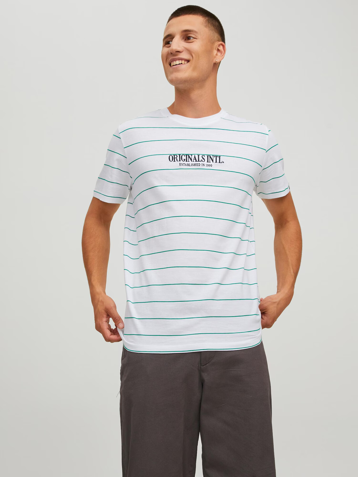 JACK & JONES Tricou alb - Pled.ro