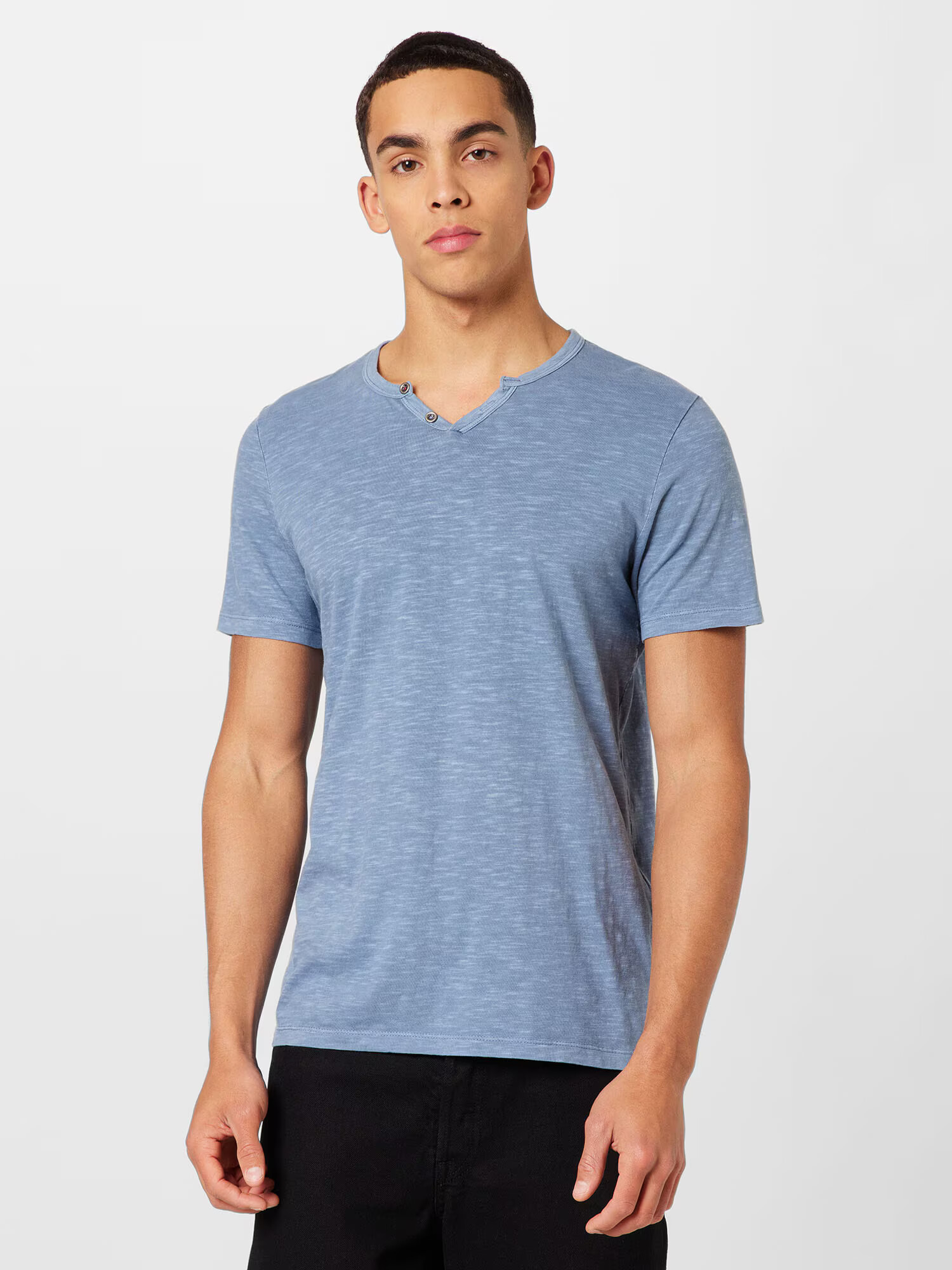 JACK & JONES Tricou albastru amestec - Pled.ro