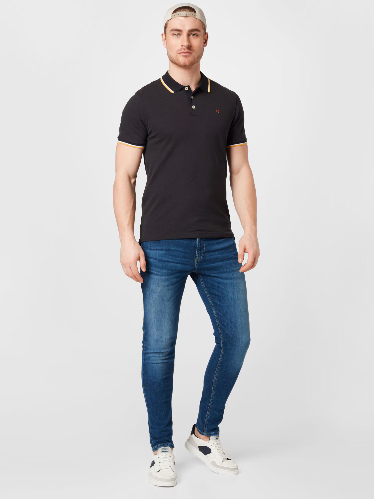 JACK & JONES Tricou albastru / galben / roșu / negru / alb - Pled.ro