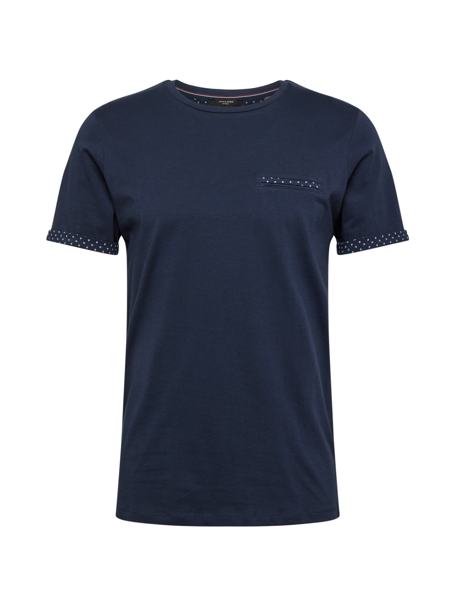 JACK & JONES Tricou albastru închis / alb - Pled.ro