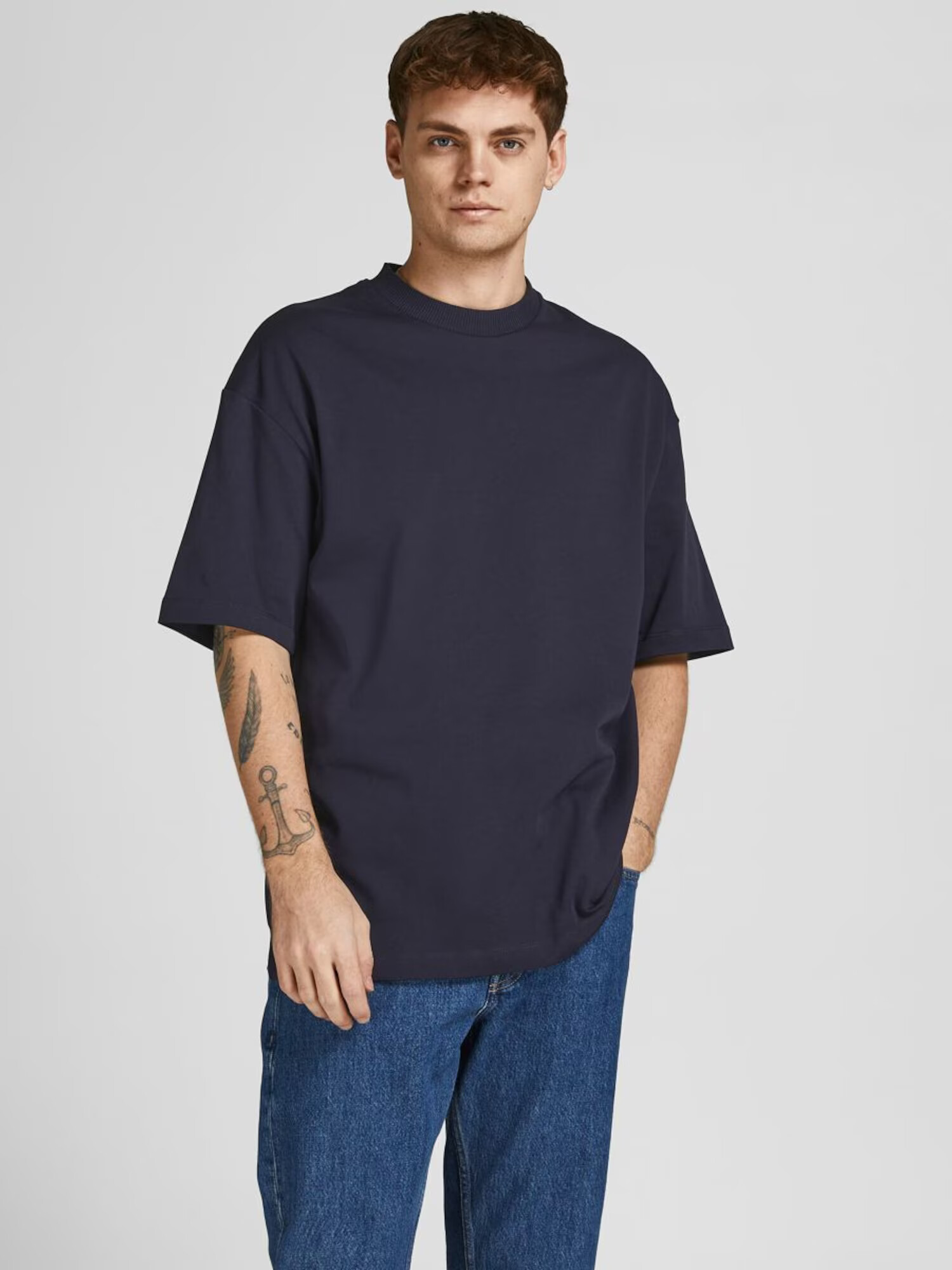 JACK & JONES Tricou albastru marin - Pled.ro