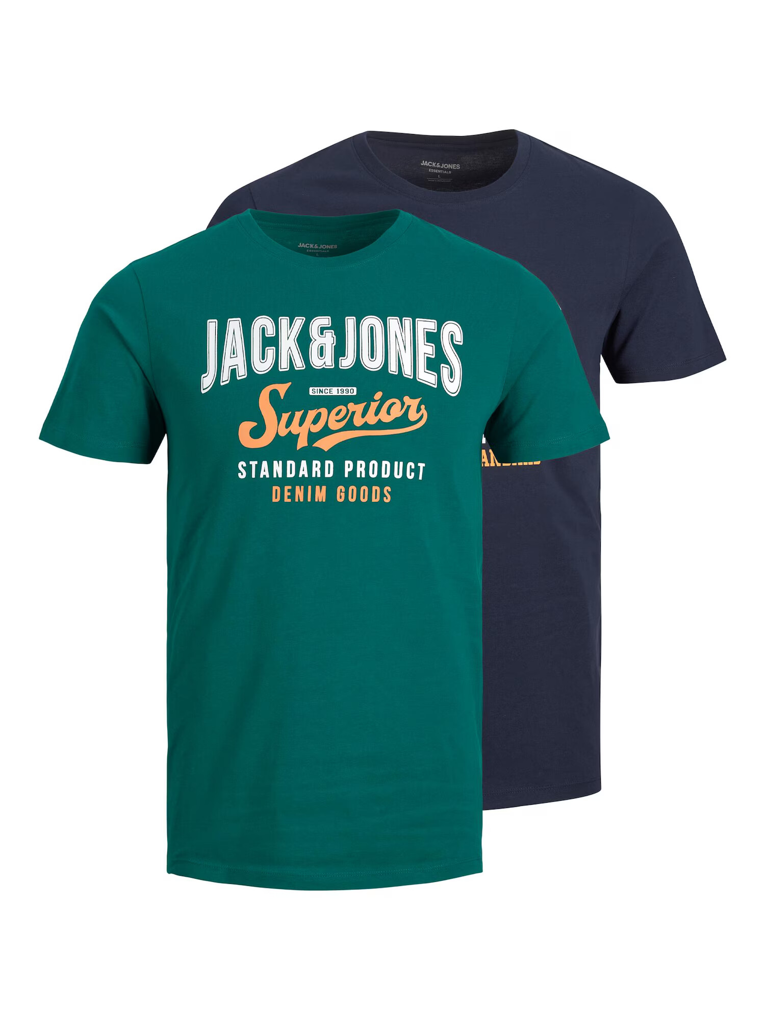 JACK & JONES Tricou albastru marin / galben auriu / verde închis / alb - Pled.ro