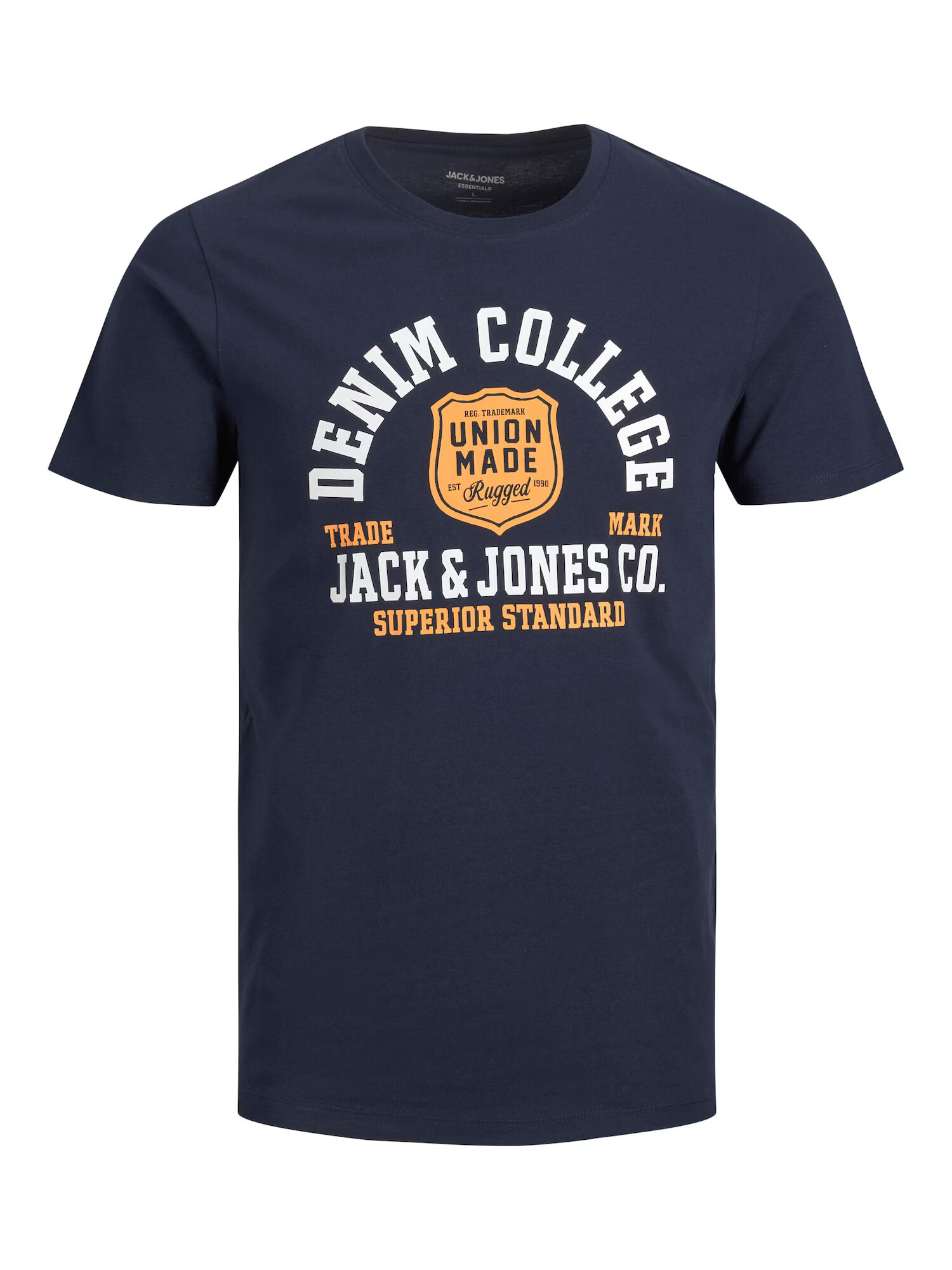 JACK & JONES Tricou albastru marin / galben auriu / verde închis / alb - Pled.ro