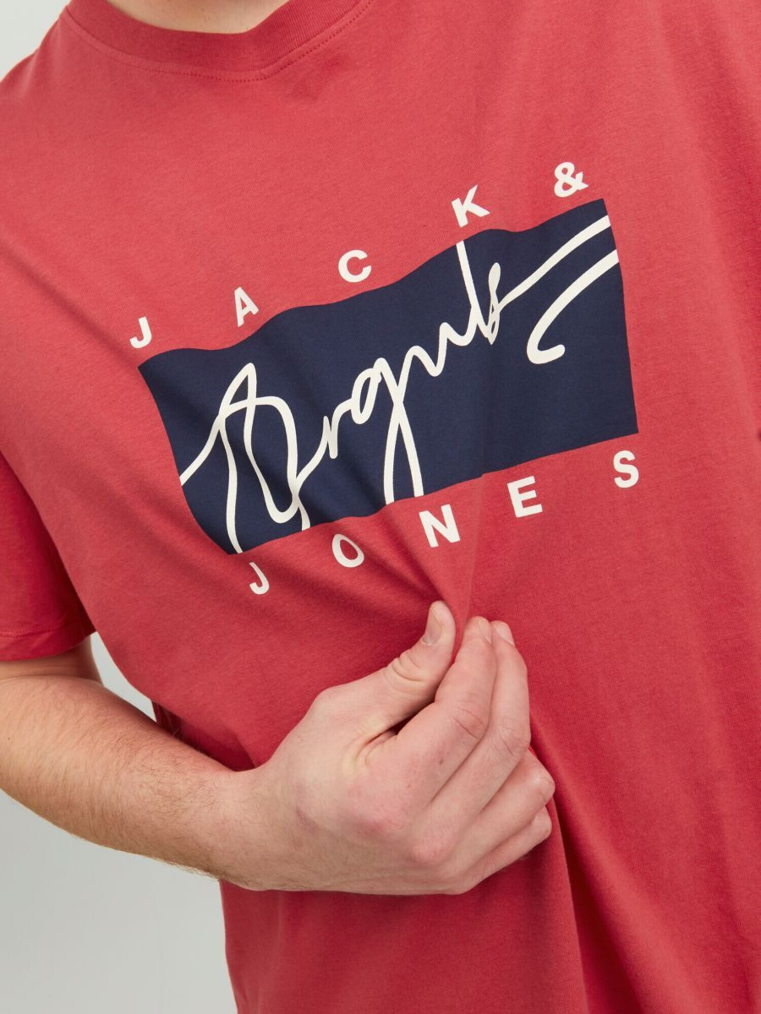 JACK & JONES Tricou albastru marin / roșu / alb - Pled.ro