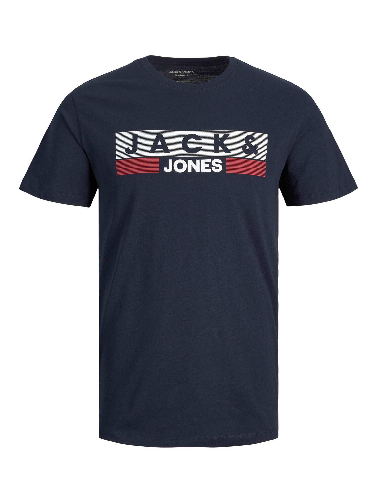 JACK & JONES Tricou albastru marin / roșu carmin / negru / alb - Pled.ro