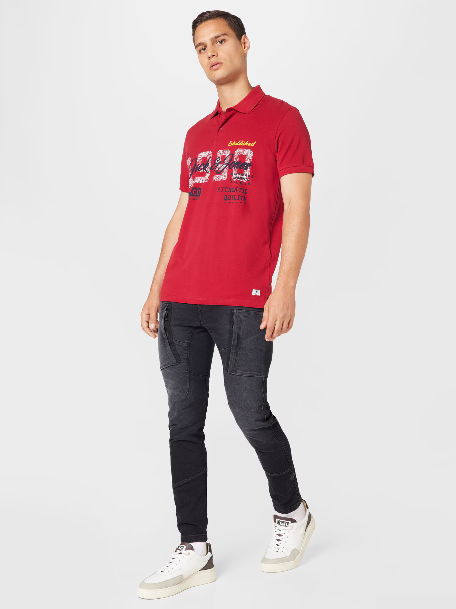 JACK & JONES Tricou albastru noapte / galben / roșu / alb - Pled.ro