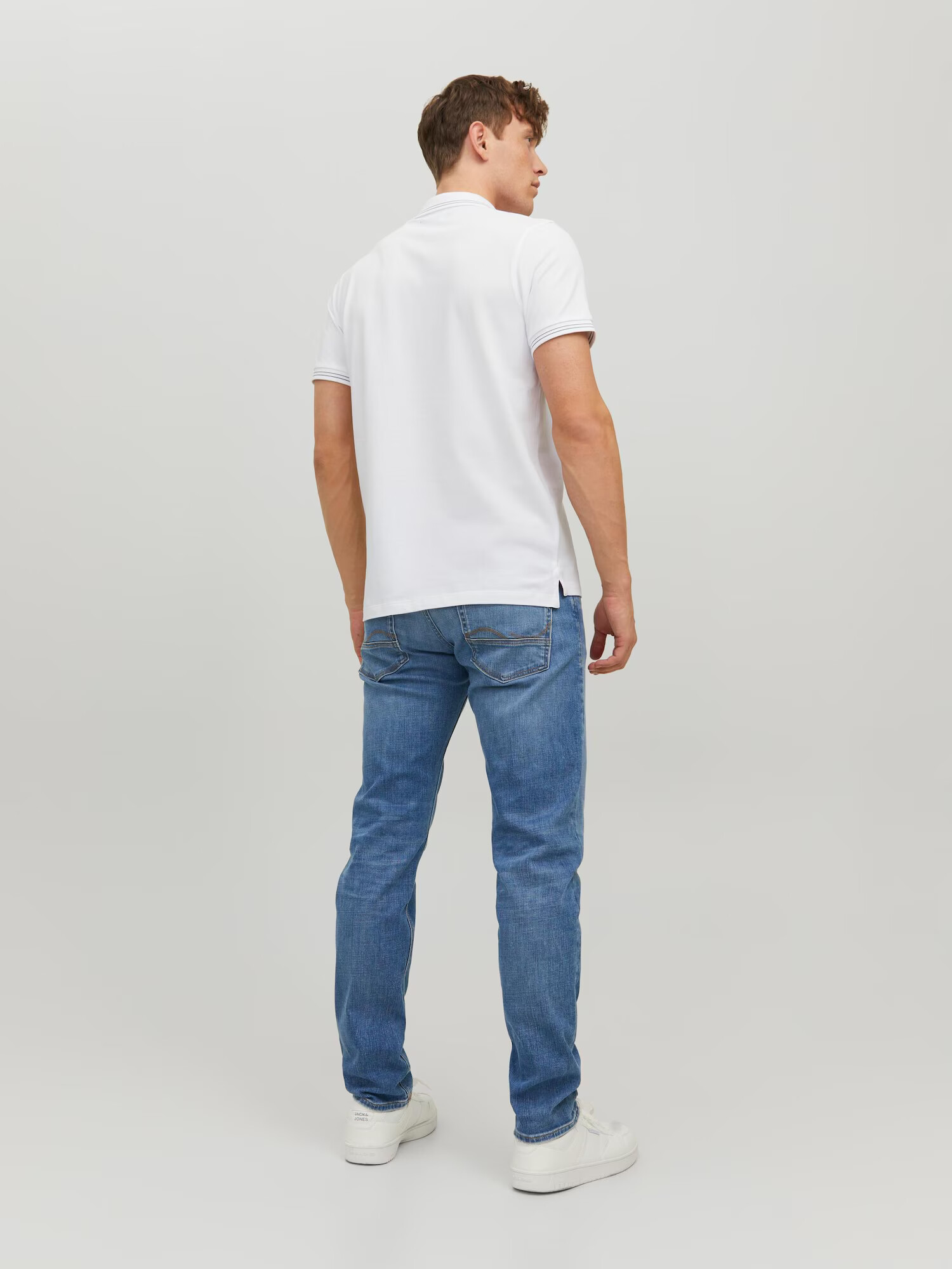 JACK & JONES Tricou 'Archie' bleumarin / roșu / alb - Pled.ro