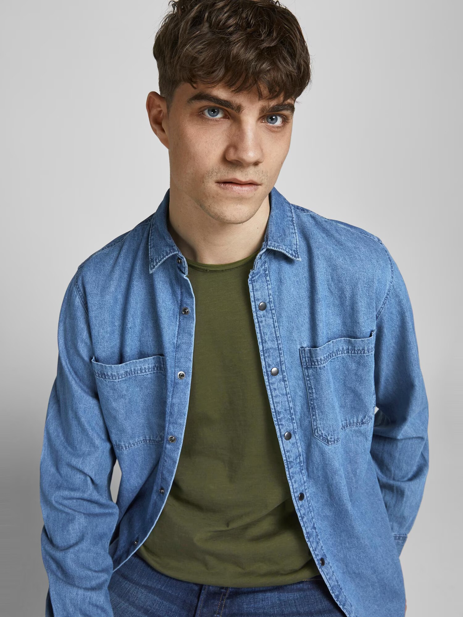 JACK & JONES Tricou 'Basher' verde închis - Pled.ro