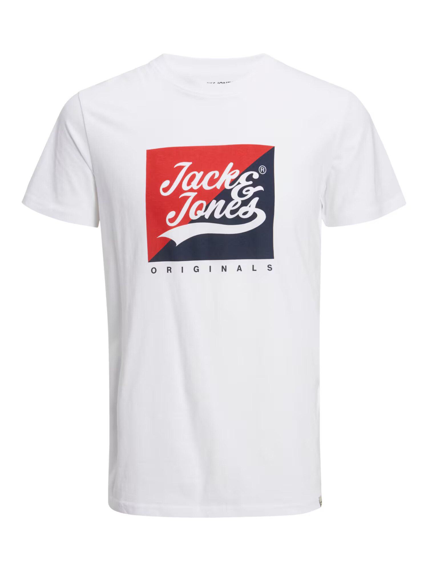 JACK & JONES Tricou 'Beckss' roșu / negru / alb - Pled.ro