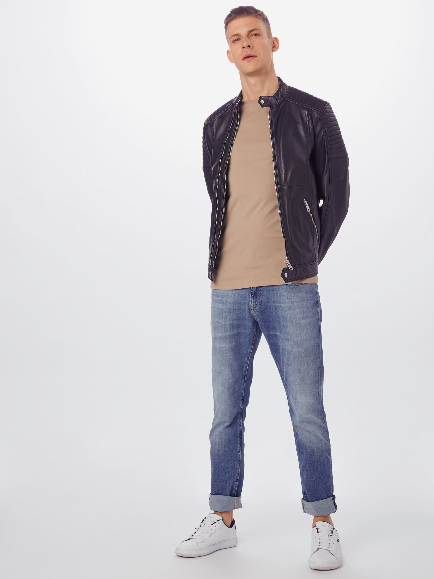 JACK & JONES Tricou bej - Pled.ro