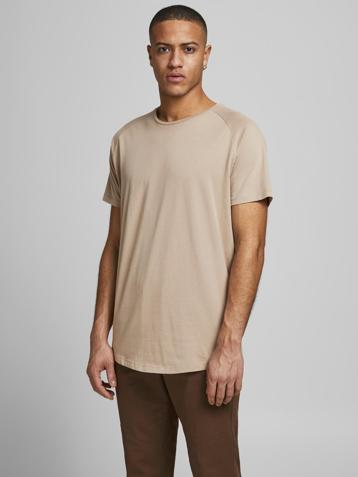 JACK & JONES Tricou bej - Pled.ro