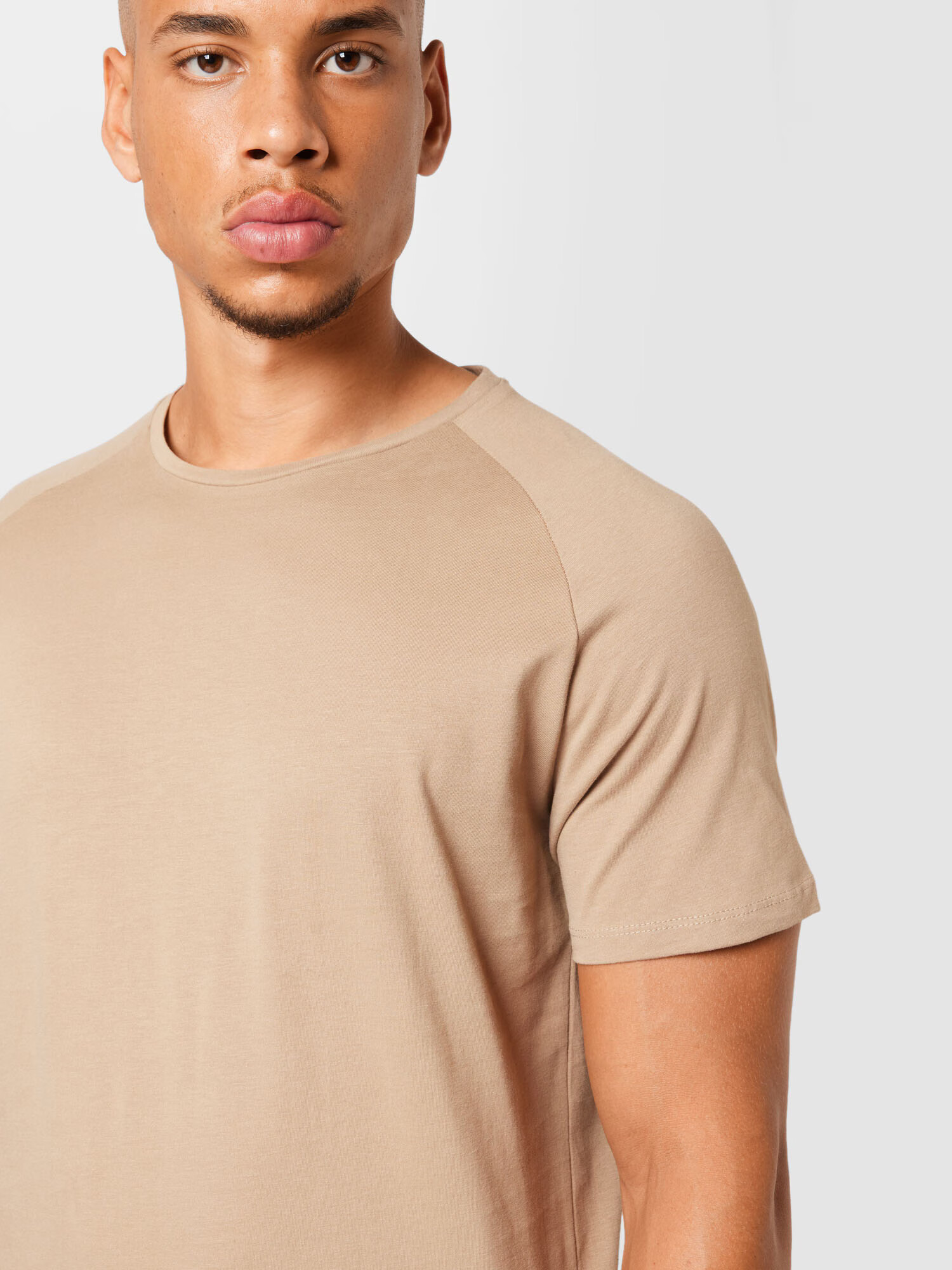 JACK & JONES Tricou bej închis - Pled.ro