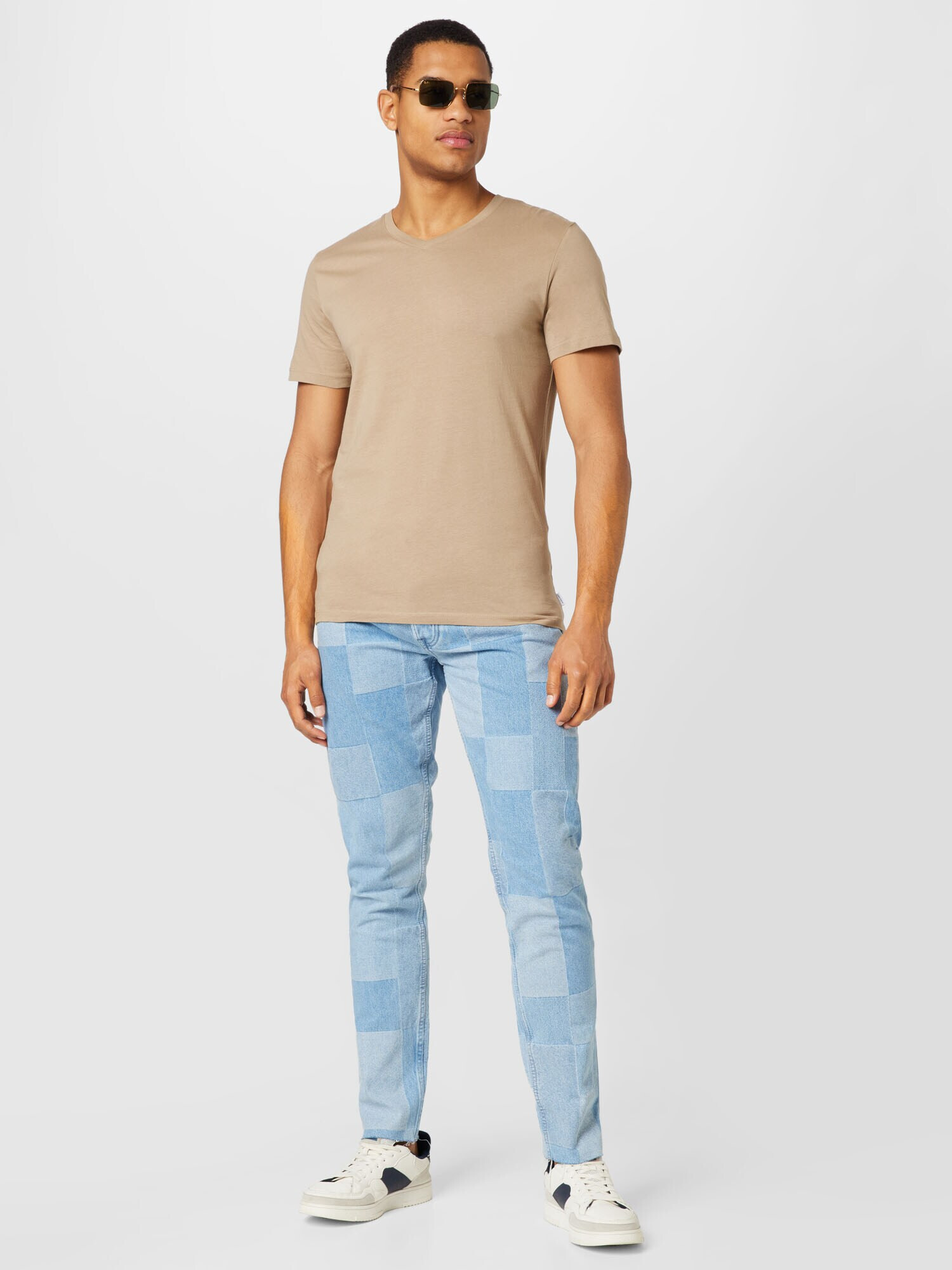 JACK & JONES Tricou bej închis - Pled.ro