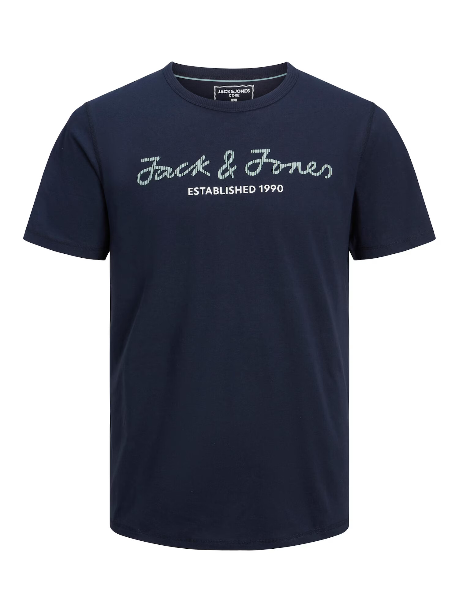 JACK & JONES Tricou 'Berg' bleumarin / oliv / alb - Pled.ro