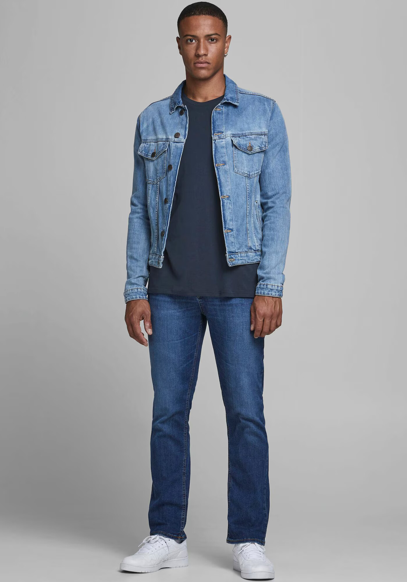 JACK & JONES Tricou albastru marin - Pled.ro