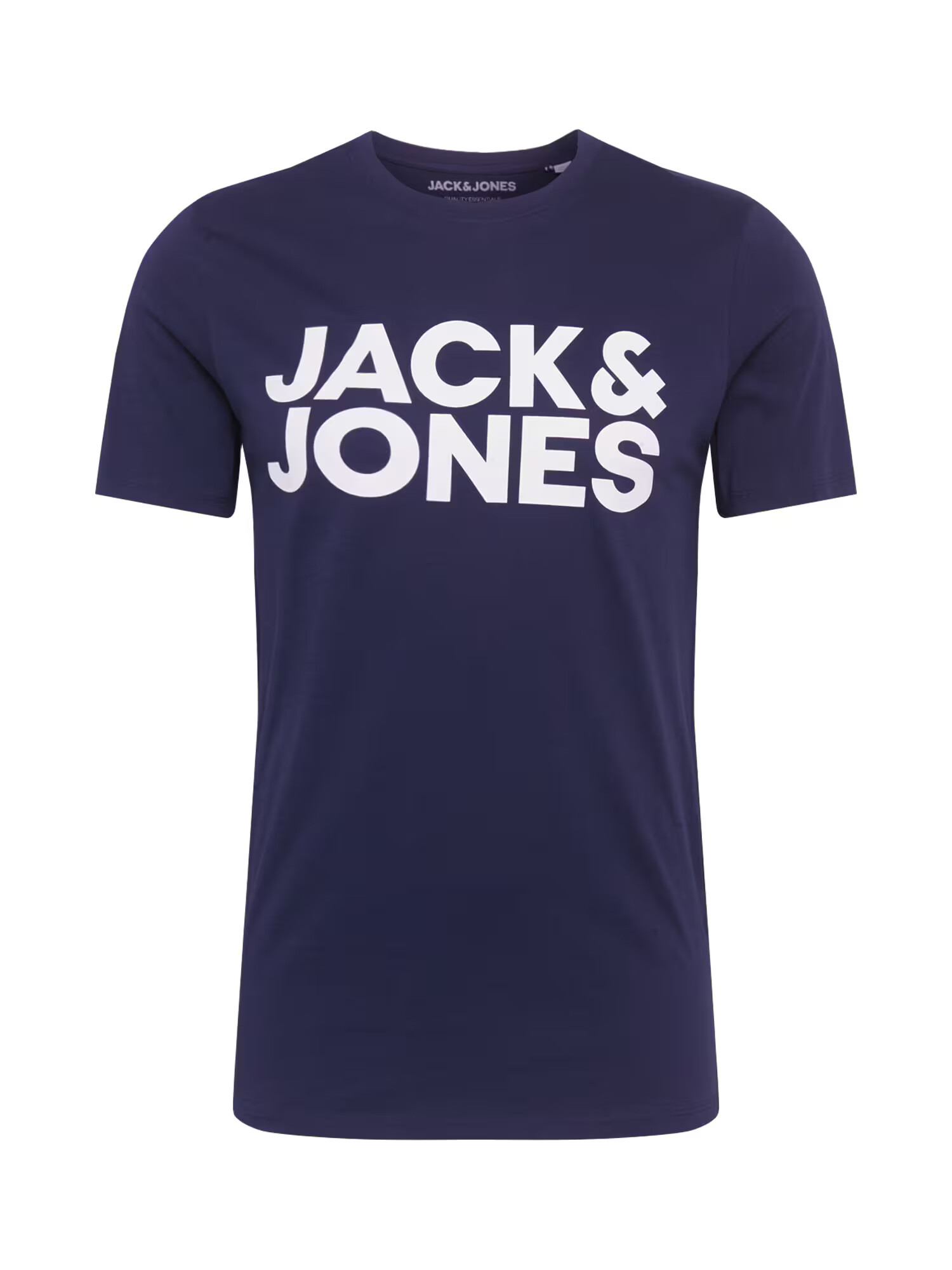 JACK & JONES Tricou albastru închis / alb - Pled.ro