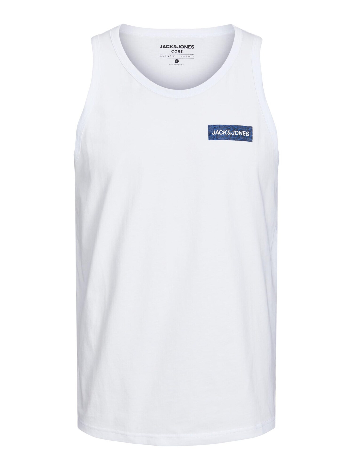 JACK & JONES Tricou bleumarin / alb - Pled.ro