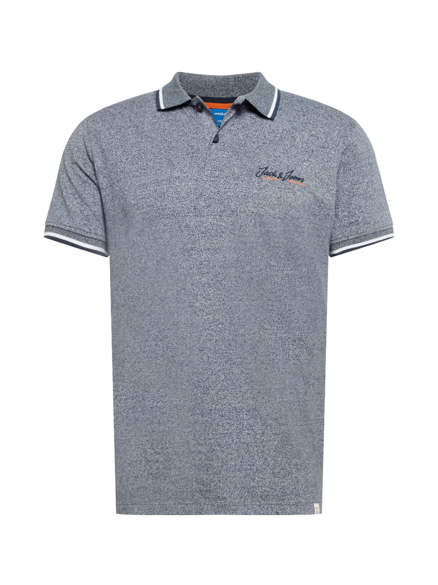 JACK & JONES Tricou bleumarin / corai / alb - Pled.ro