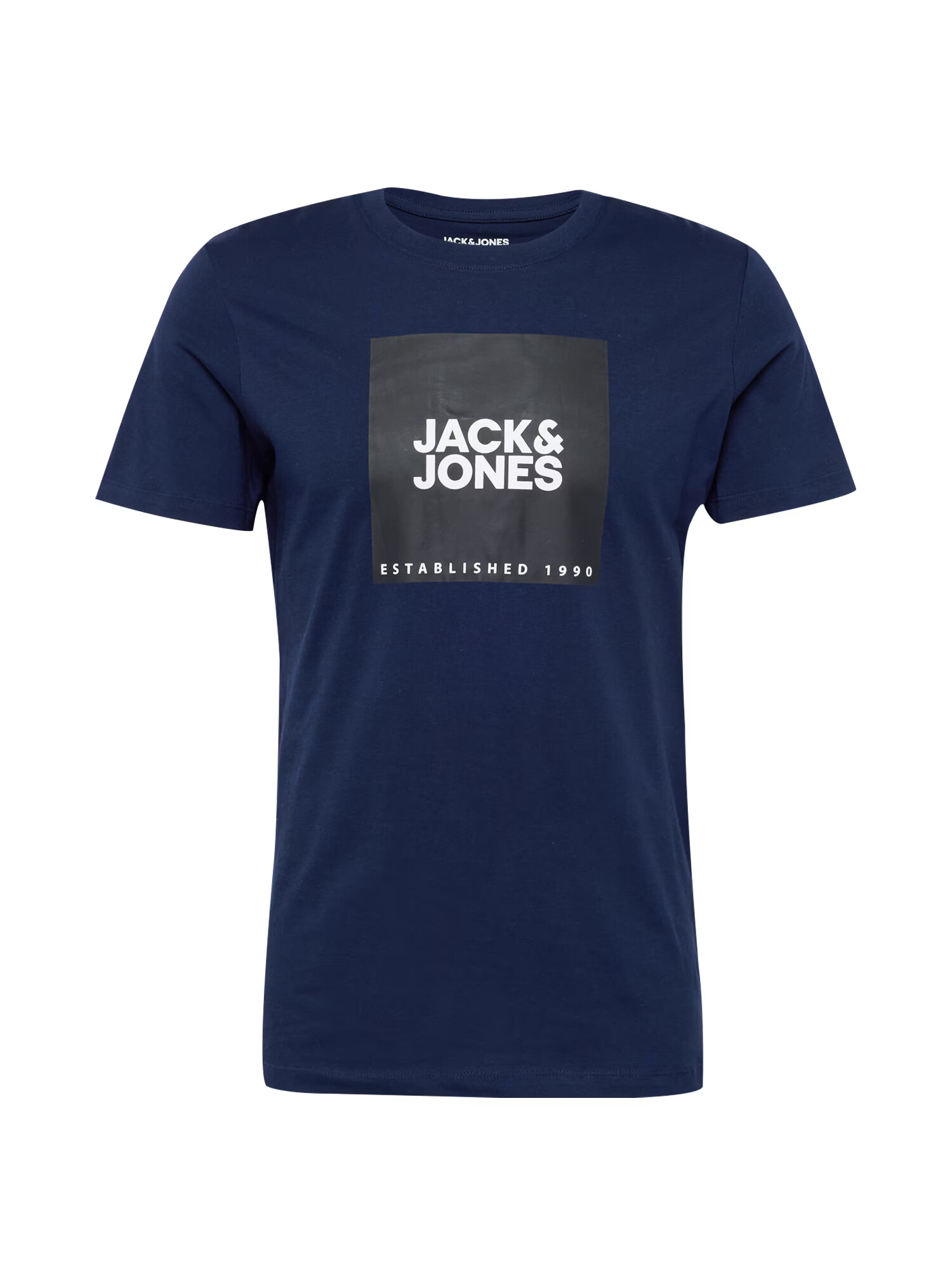 JACK & JONES Tricou bleumarin / negru / alb - Pled.ro