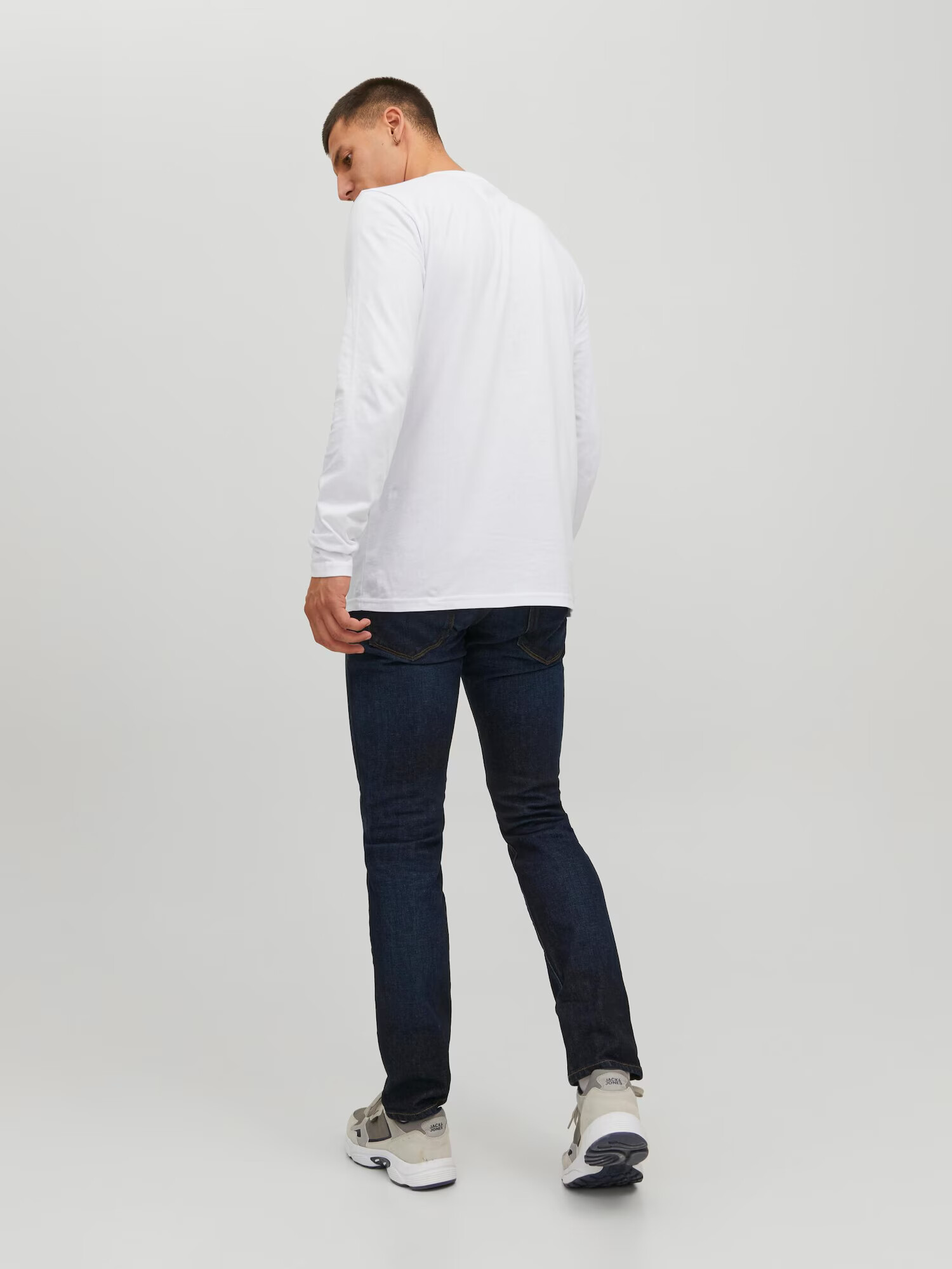 JACK & JONES Tricou bleumarin / roz / alb - Pled.ro