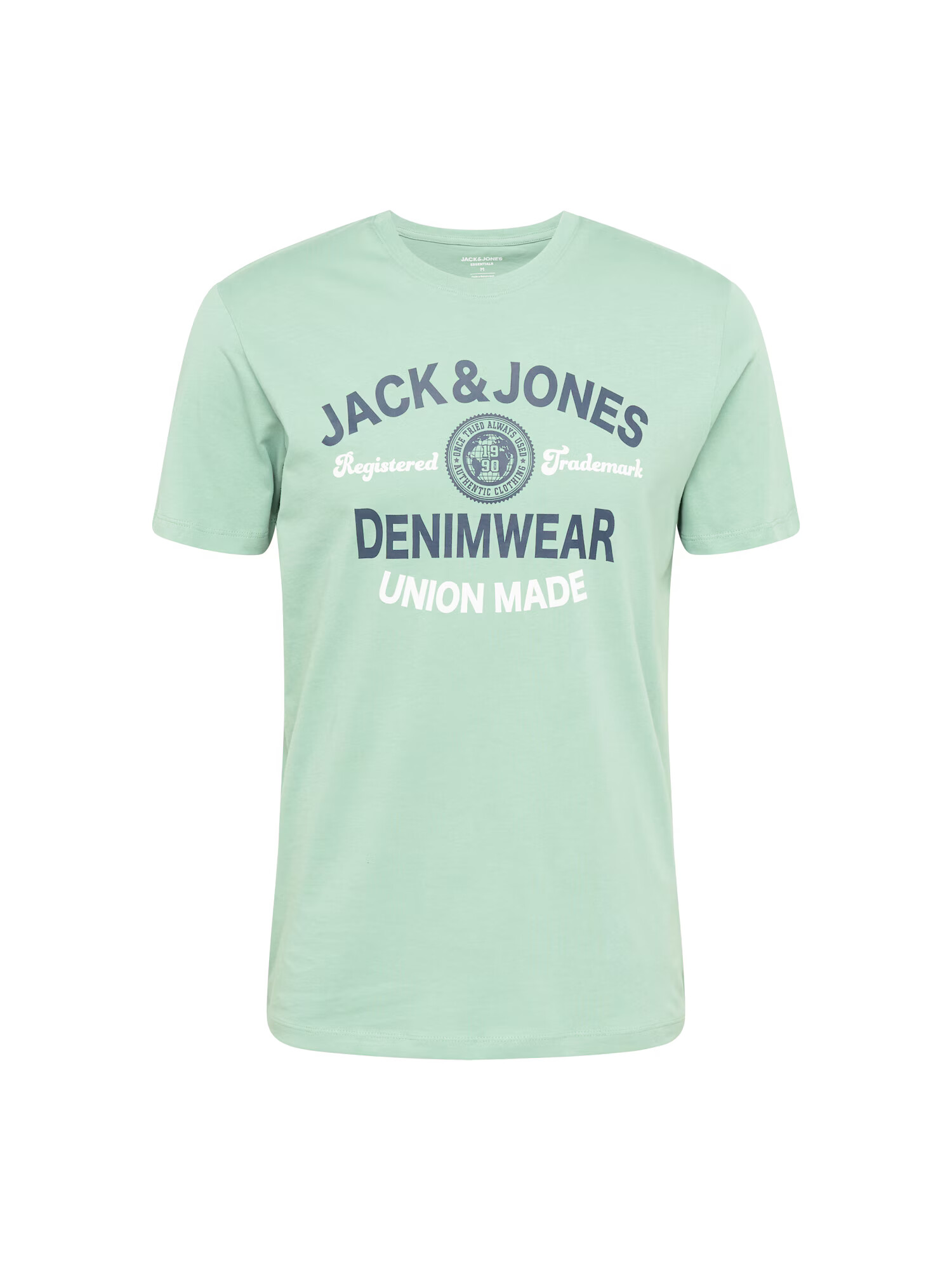 JACK & JONES Tricou bleumarin / verde mentă / alb - Pled.ro