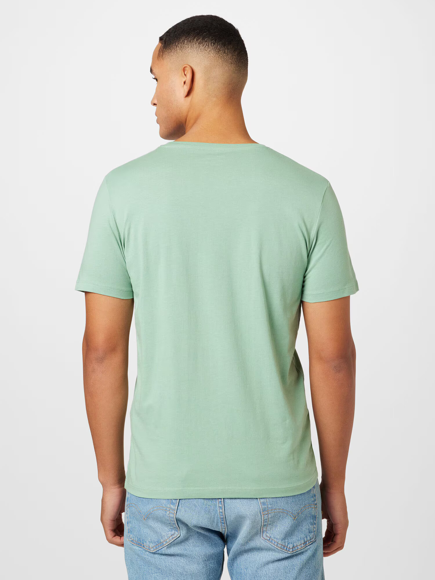 JACK & JONES Tricou bleumarin / verde mentă / alb - Pled.ro