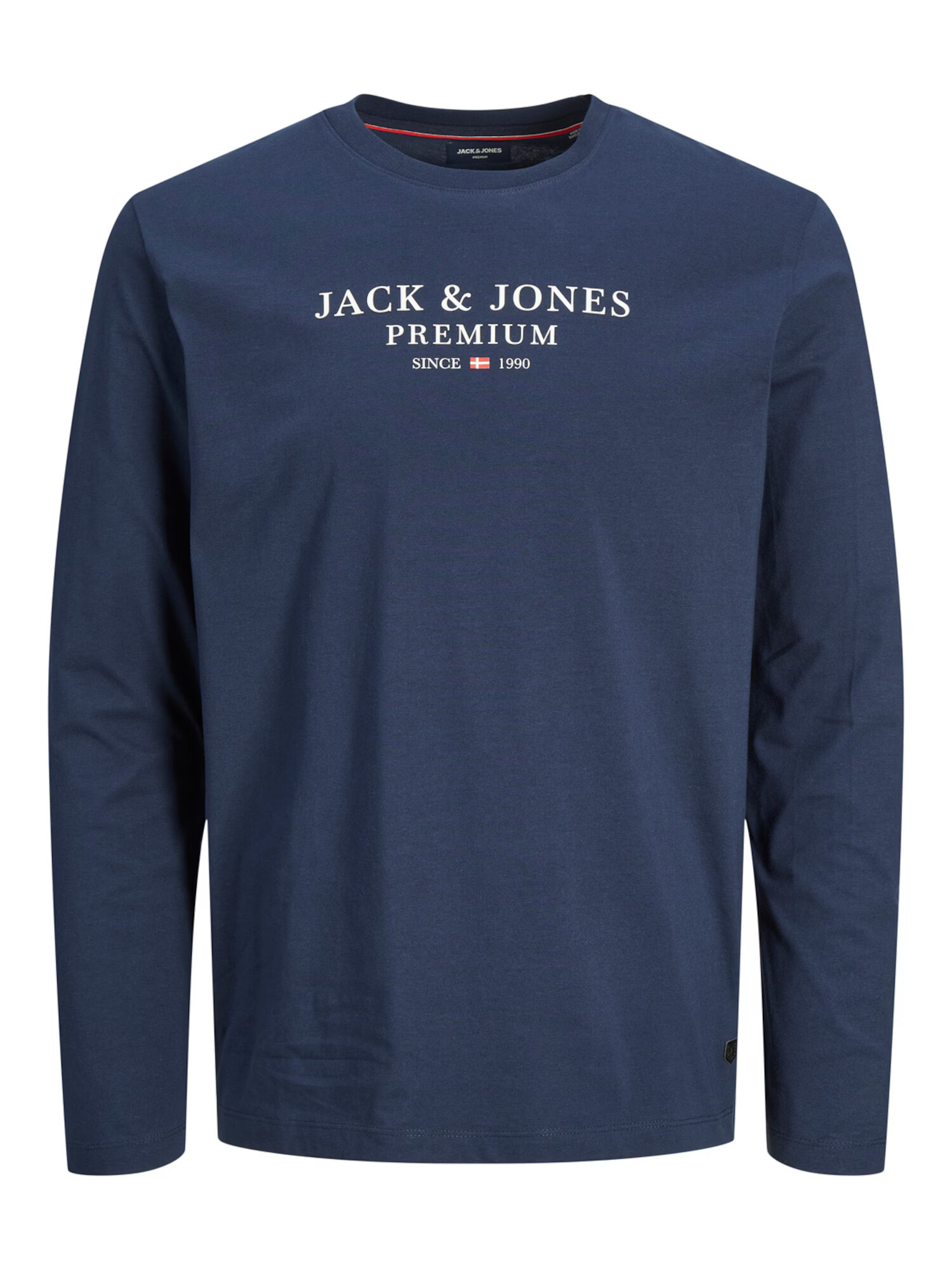 JACK & JONES Tricou 'BLUASTON' bleumarin / roșu / alb - Pled.ro