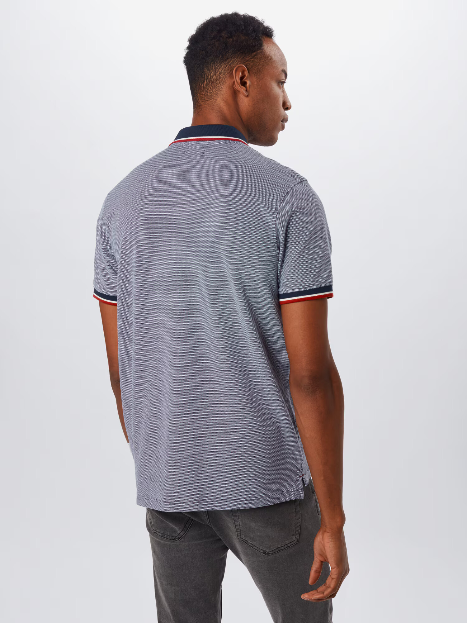 JACK & JONES Tricou 'Bluwin' bleumarin / albastru porumbel / galben auriu / roșu / alb - Pled.ro