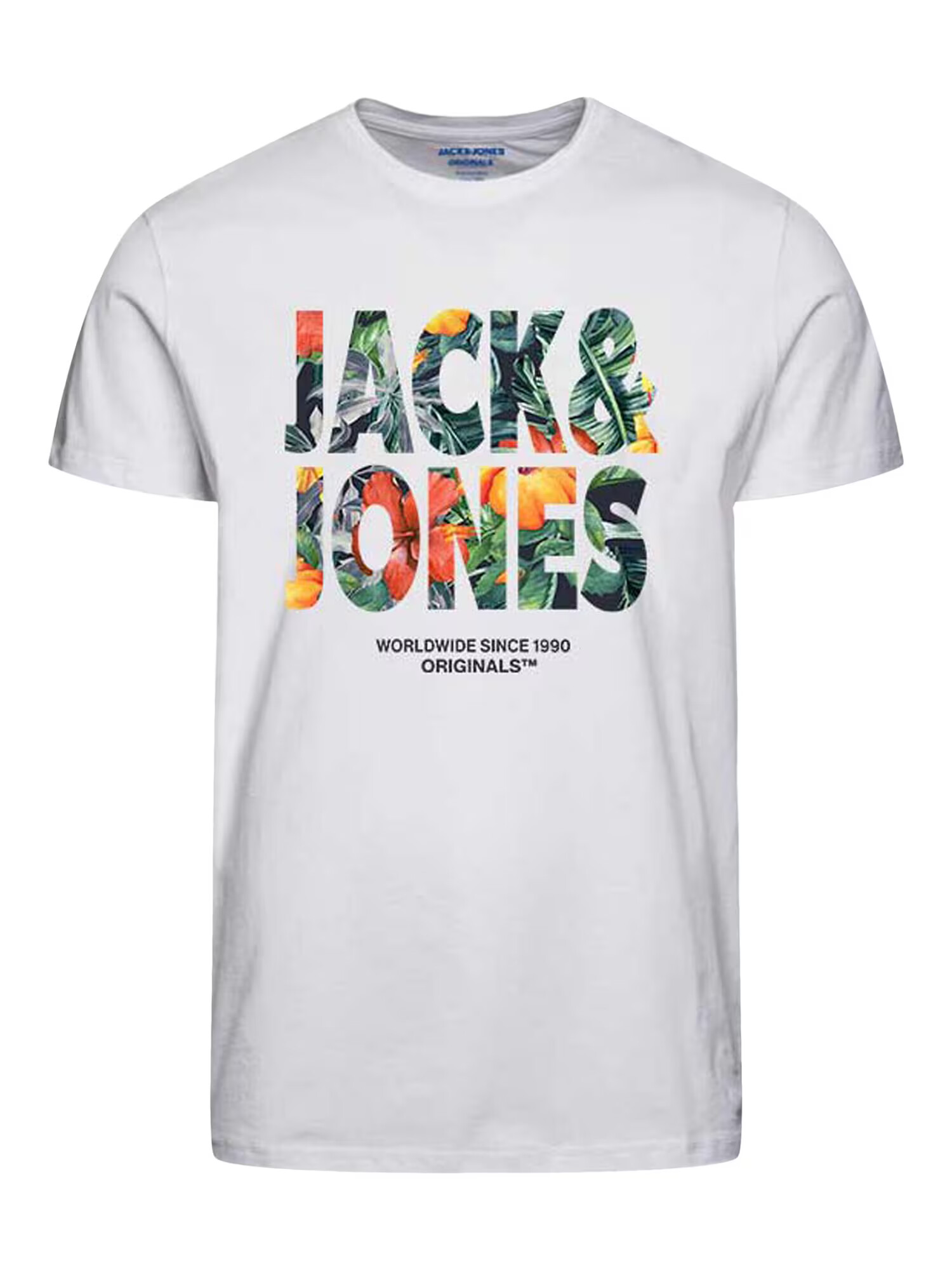 JACK & JONES Tricou 'BOOSTER' verde / portocaliu / negru / alb - Pled.ro