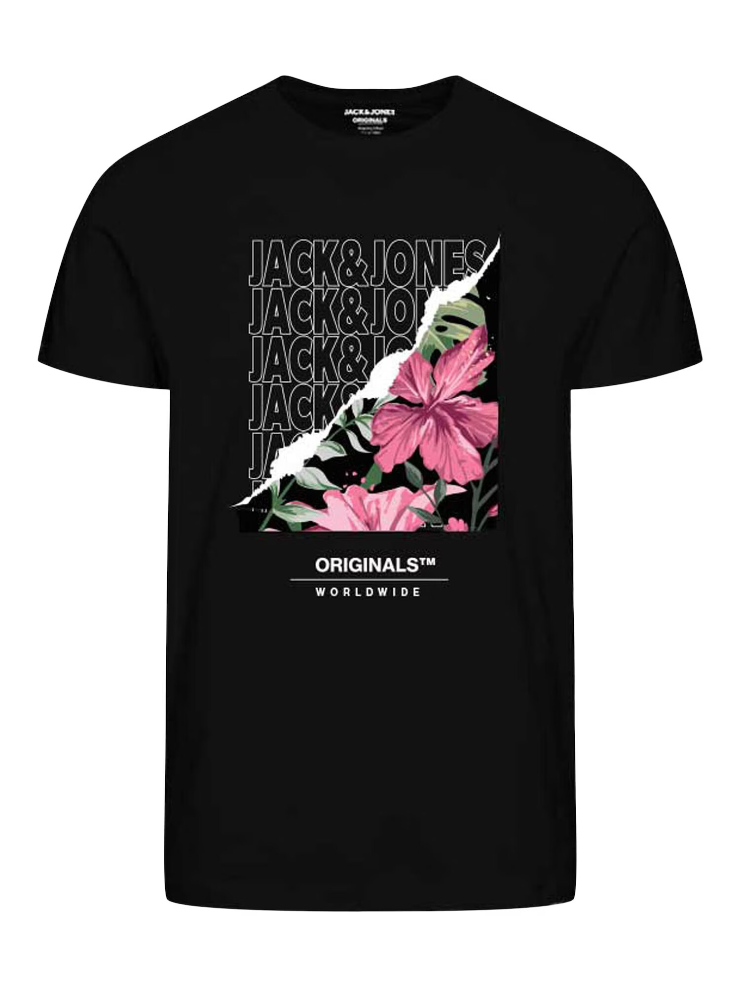 JACK & JONES Tricou 'BOOSTER' verde / portocaliu / negru / alb - Pled.ro