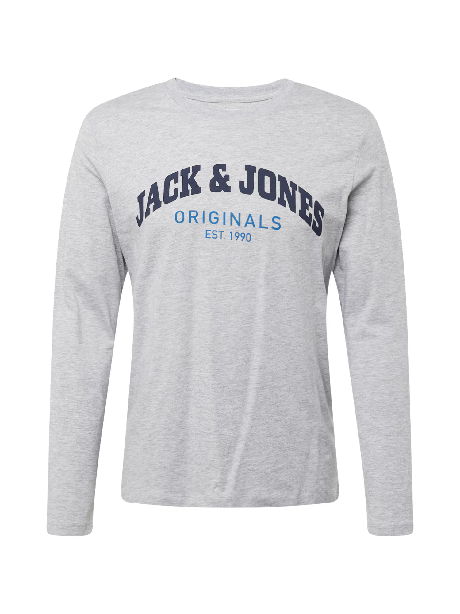 JACK & JONES Tricou 'BRAD' bleumarin / albastru deschis / gri deschis - Pled.ro