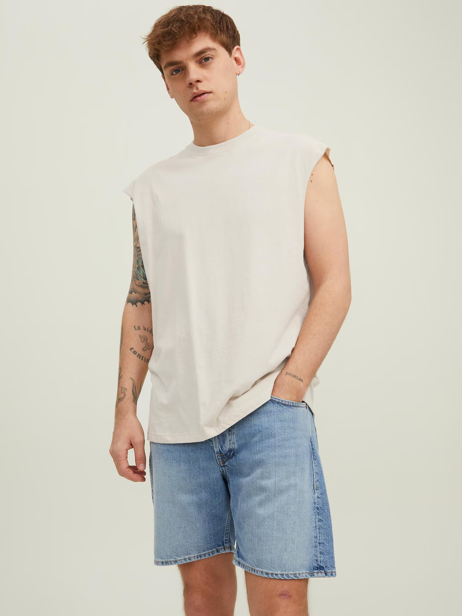 JACK & JONES Tricou 'BRINK' bej - Pled.ro