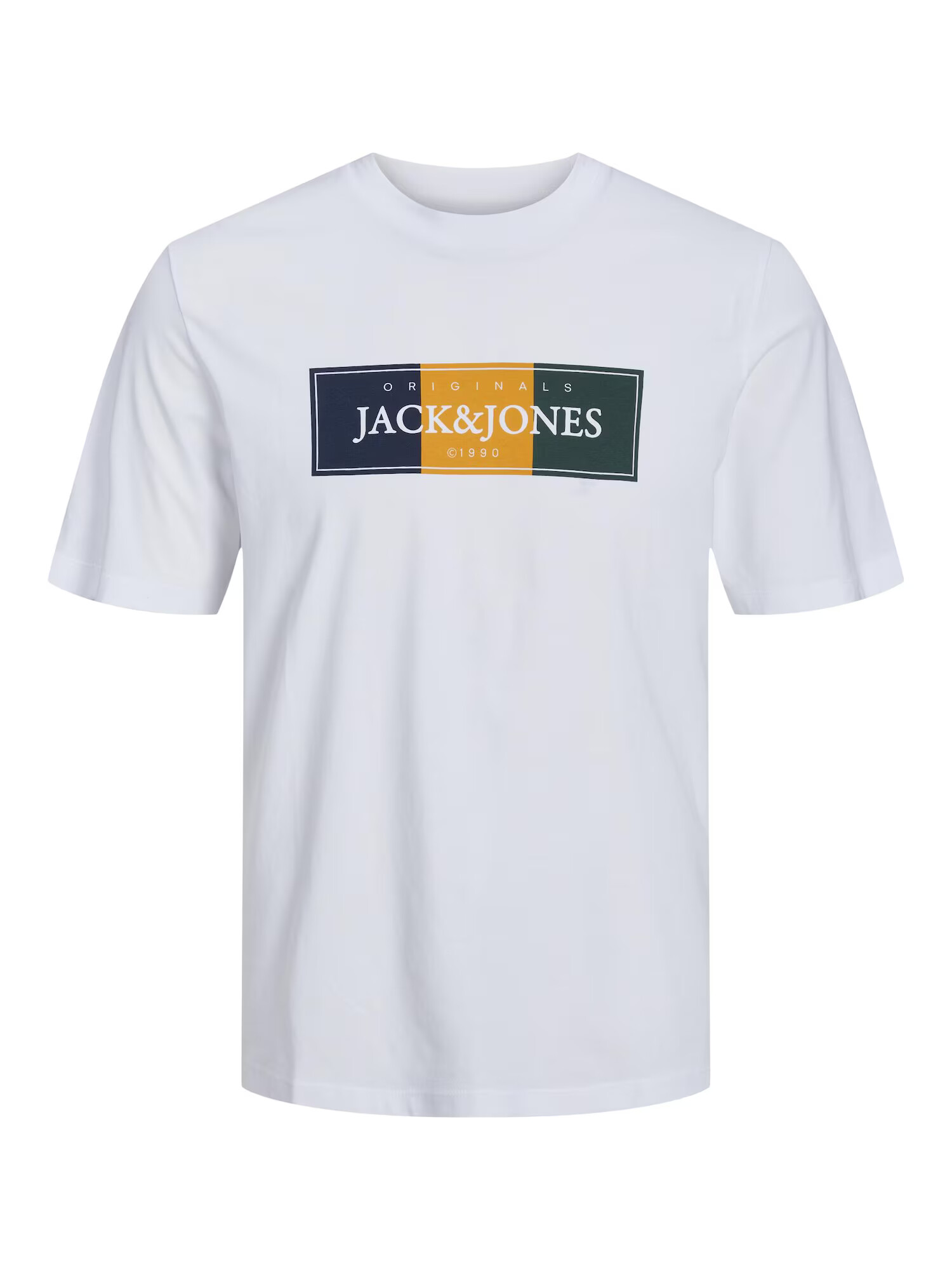 JACK & JONES Tricou 'CODYY' bleumarin / galben auriu / oliv / alb - Pled.ro