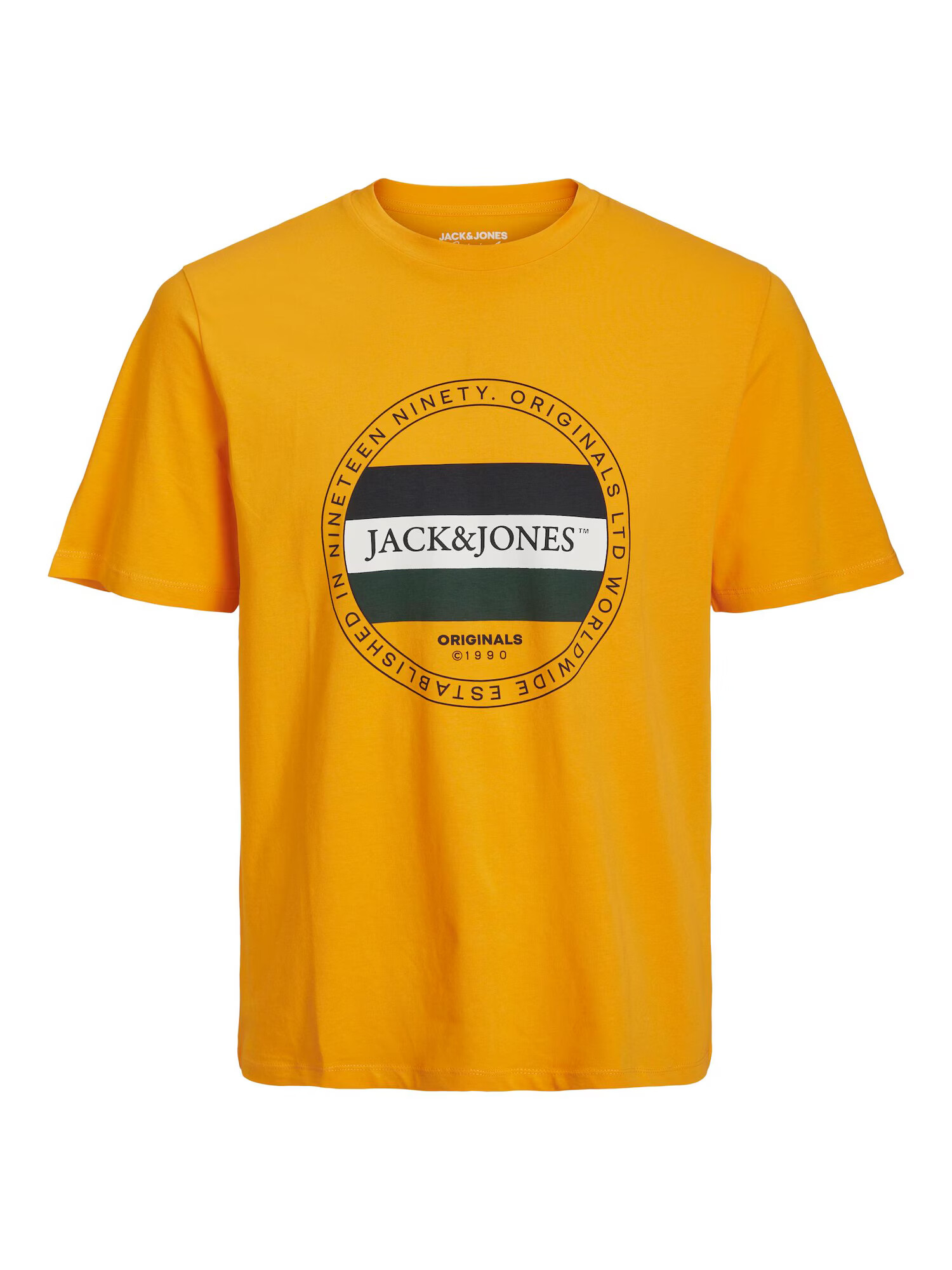 JACK & JONES Tricou 'CODYY' portocaliu / negru / alb - Pled.ro