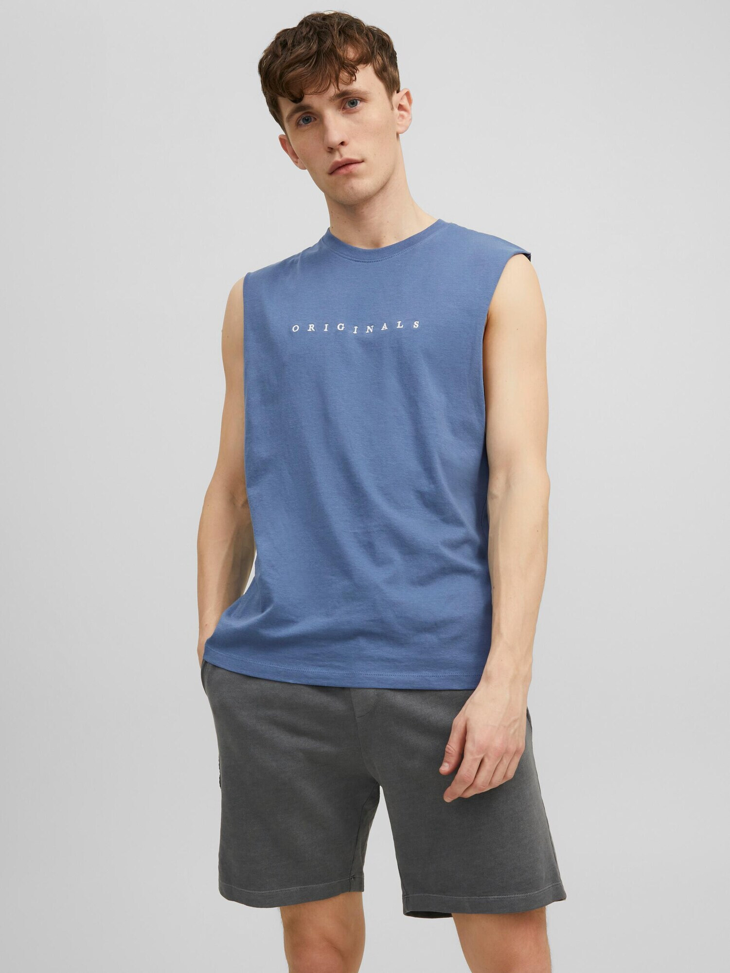 JACK & JONES Tricou 'Copenhagen' albastru închis / alb - Pled.ro