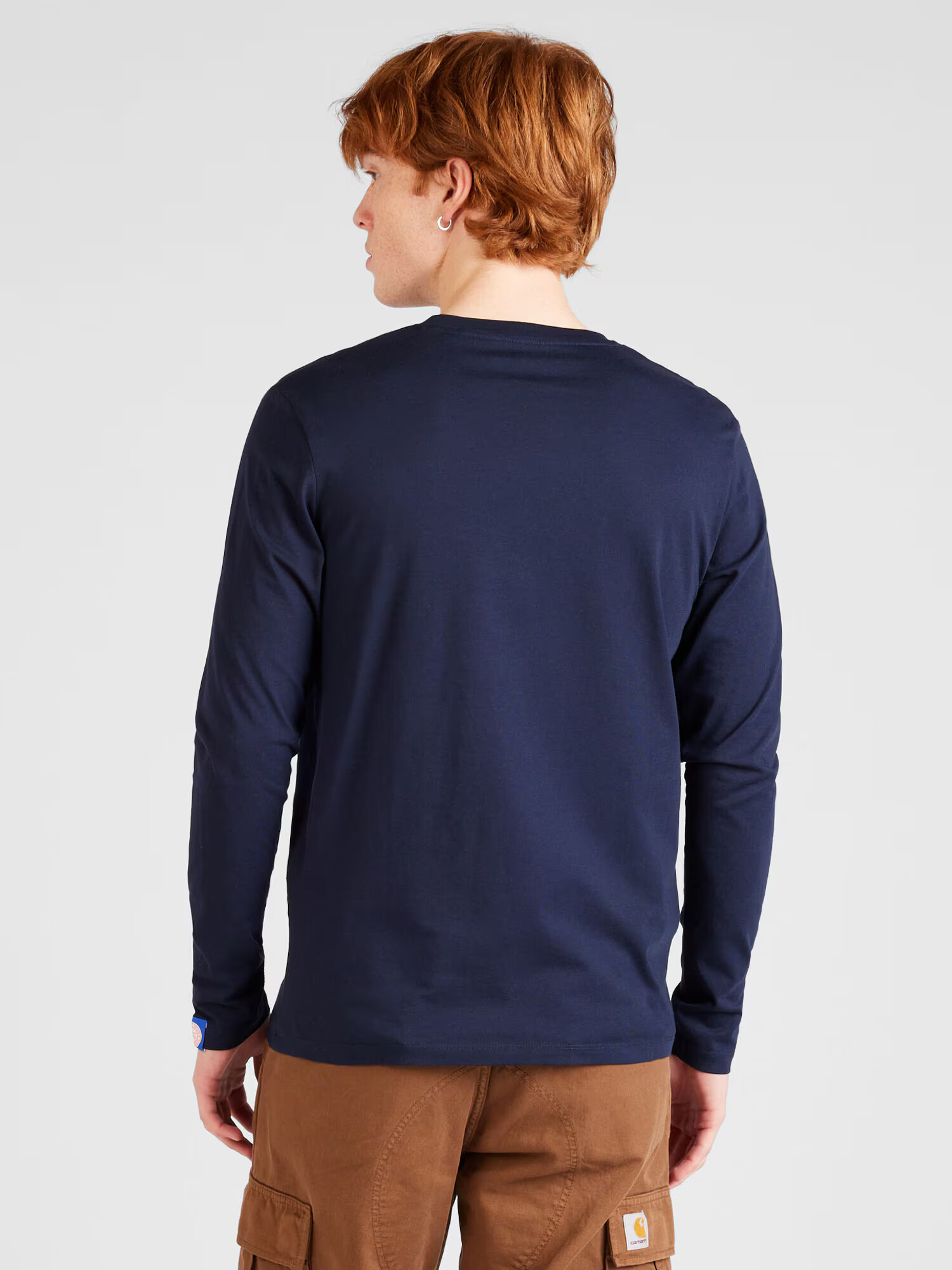 JACK & JONES Tricou 'DOUCE' bleumarin / portocaliu / alb murdar - Pled.ro