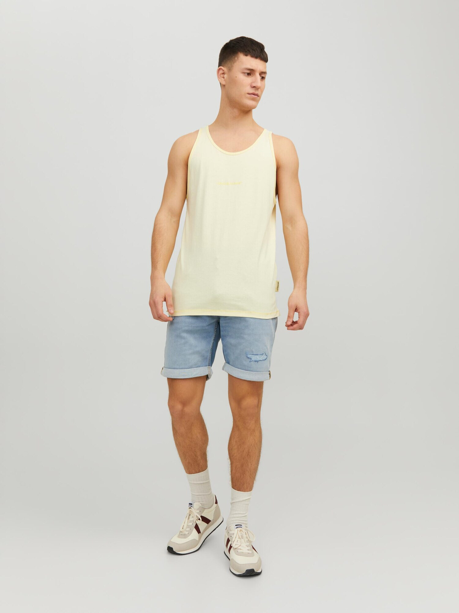 JACK & JONES Tricou galben pastel / galben deschis - Pled.ro