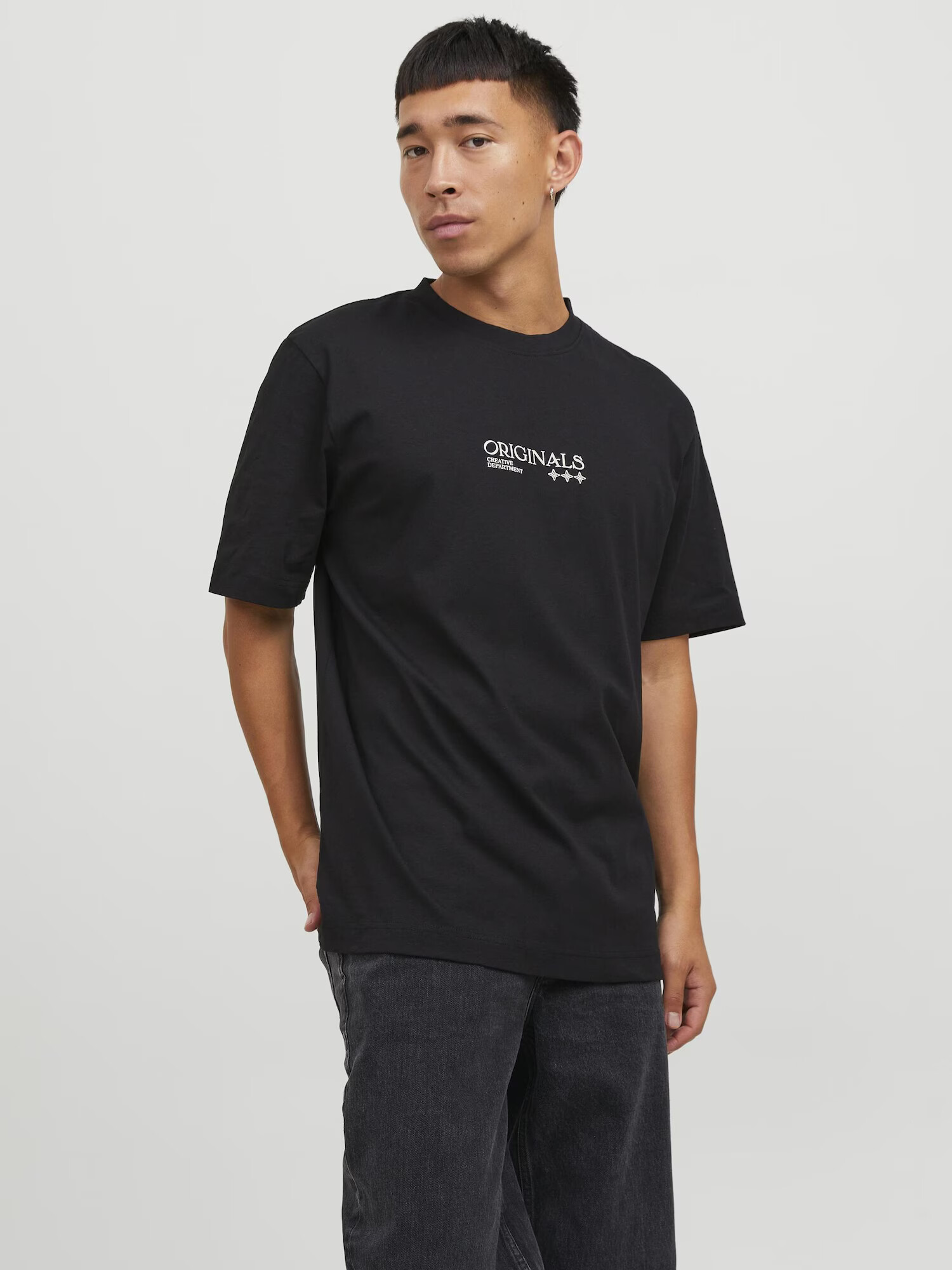 JACK & JONES Tricou 'GRACIA' albastru marin / mov închis / negru / alb - Pled.ro