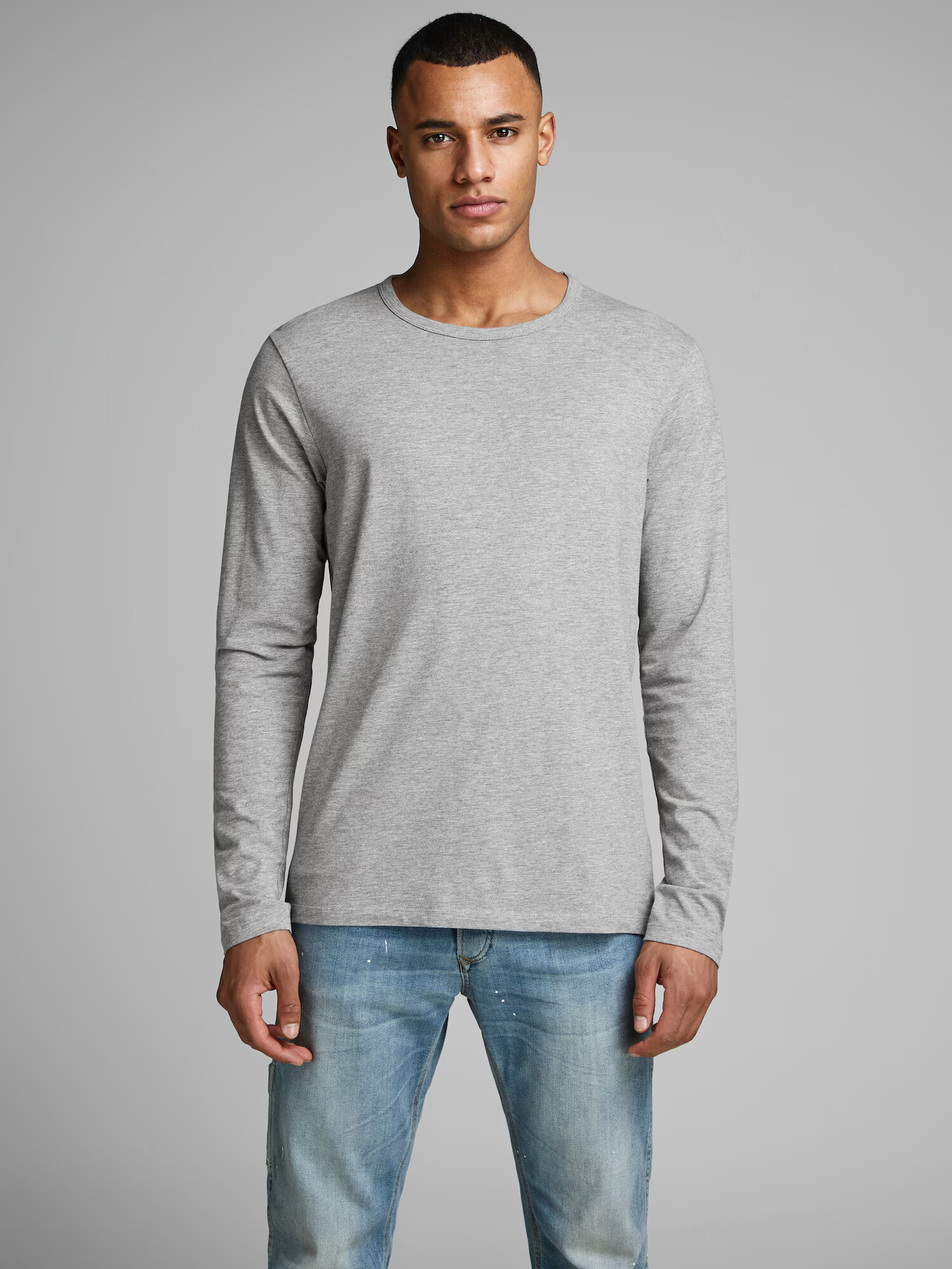 JACK & JONES Tricou gri amestecat - Pled.ro