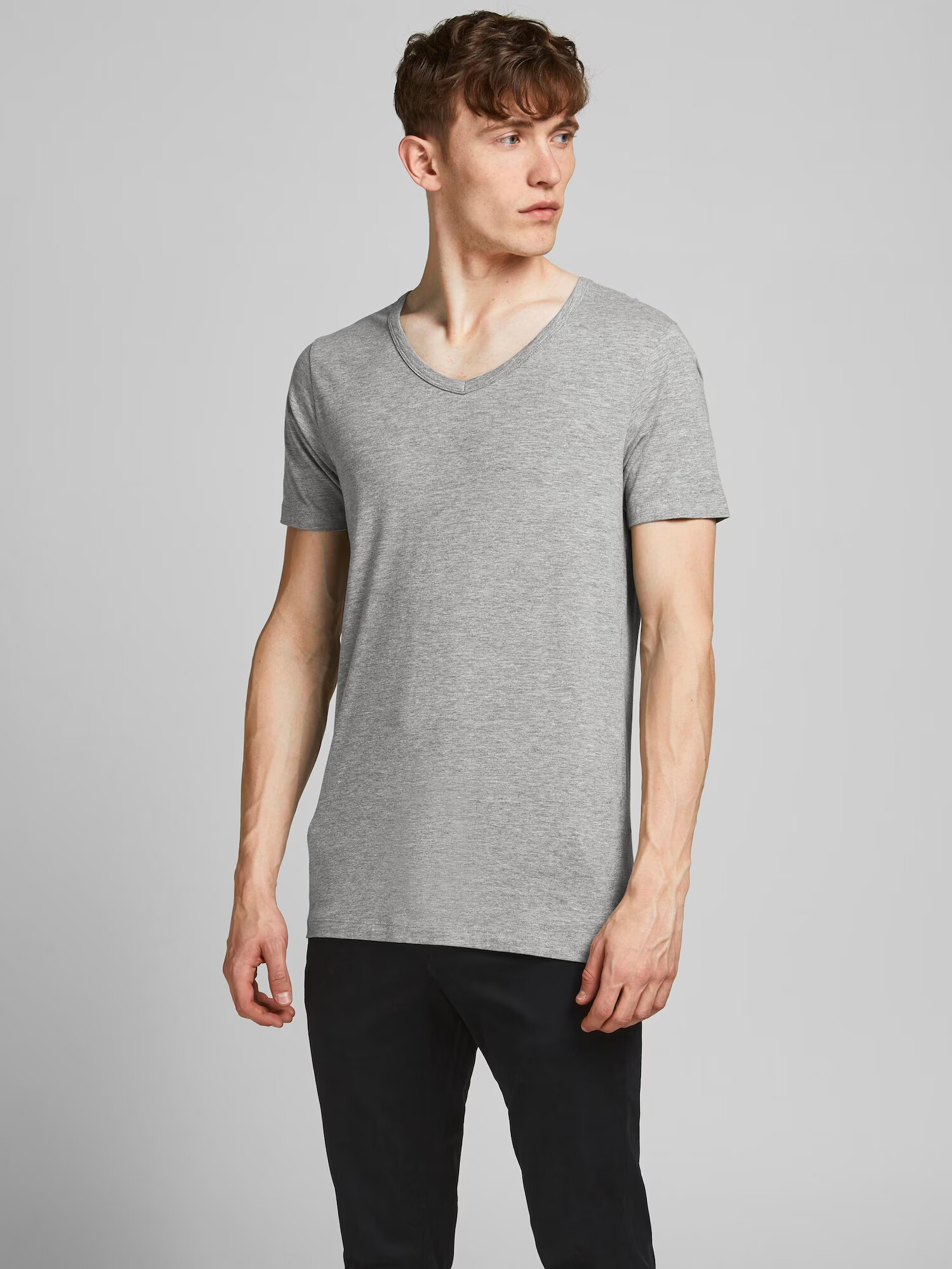 JACK & JONES Tricou gri amestecat - Pled.ro